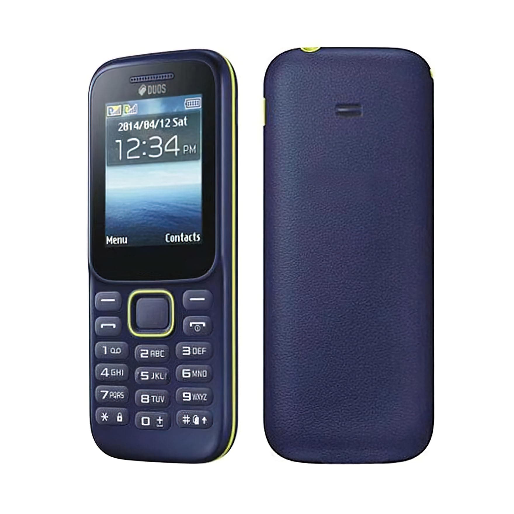 LizhSynergy B310E Dual SIM GSM Mobile Phone, 2G, Straight Board Button, for Elderly and Students (Blue)