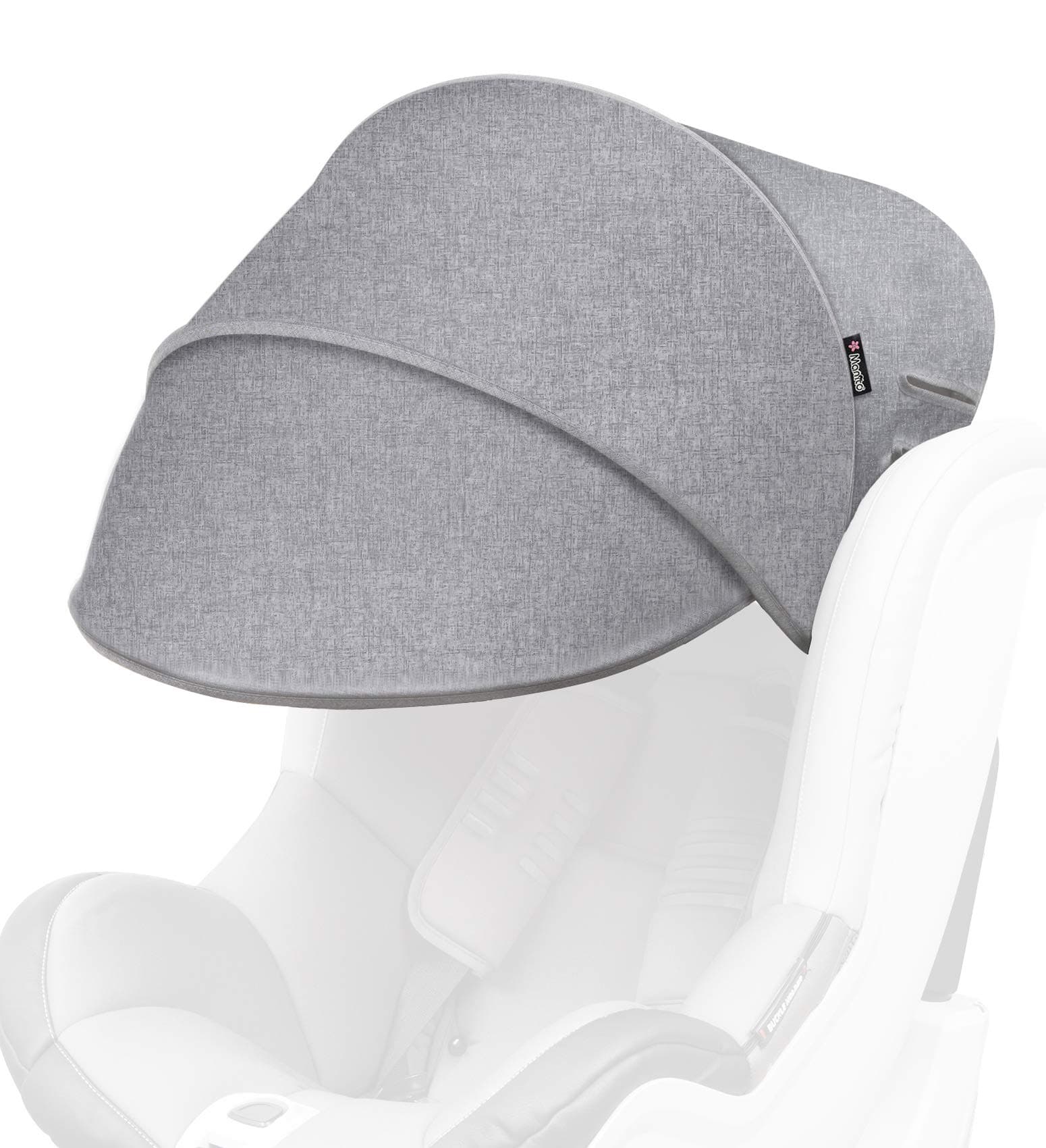 Manito Sun Shade Extender/Auxiliary Canopy for Car Seat (Black Grey)