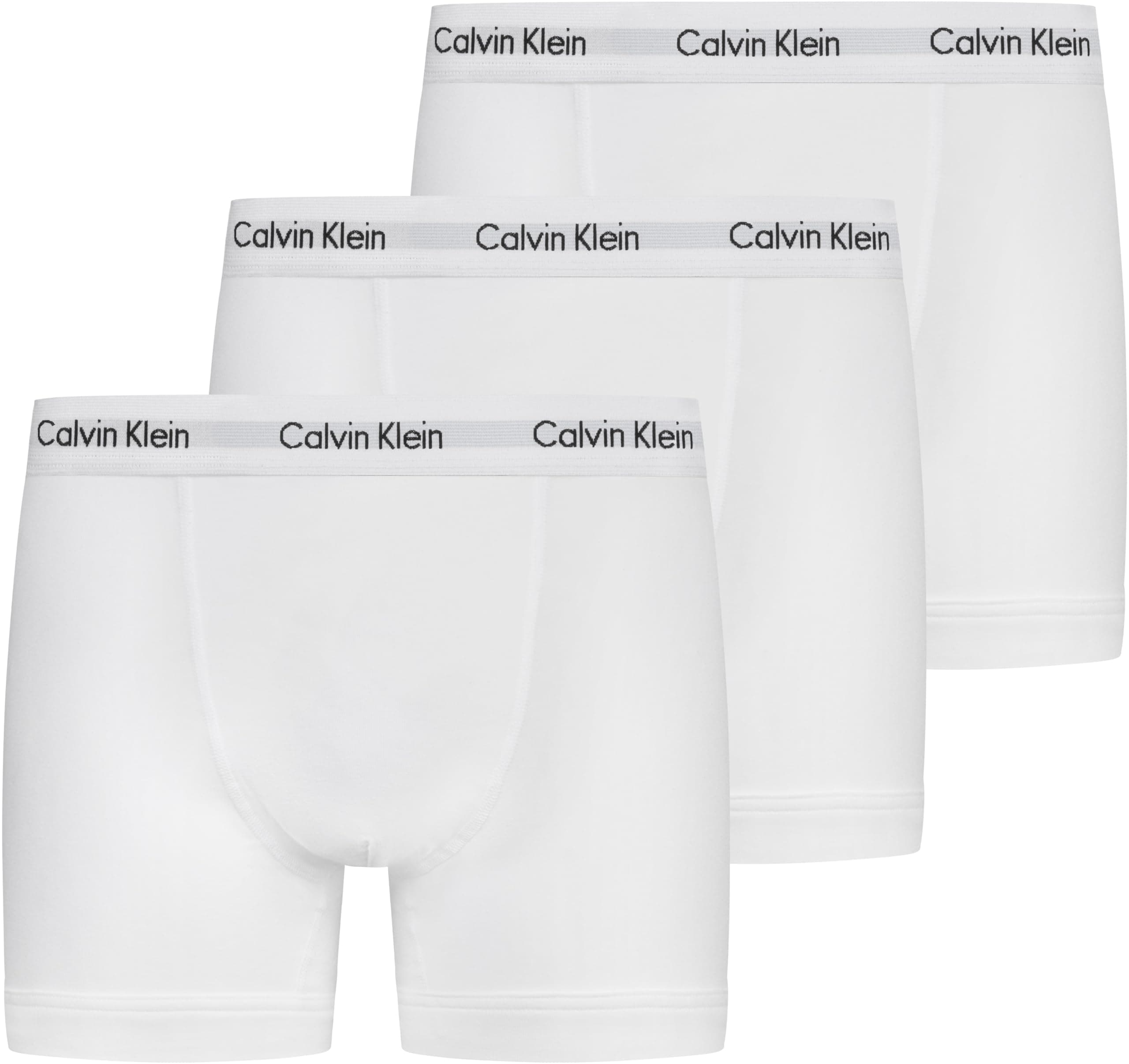 Calvin Klein Calzoncillos bóxer Hombre Pack de 3 Trunks Ropa Interior, Blanco (White), L