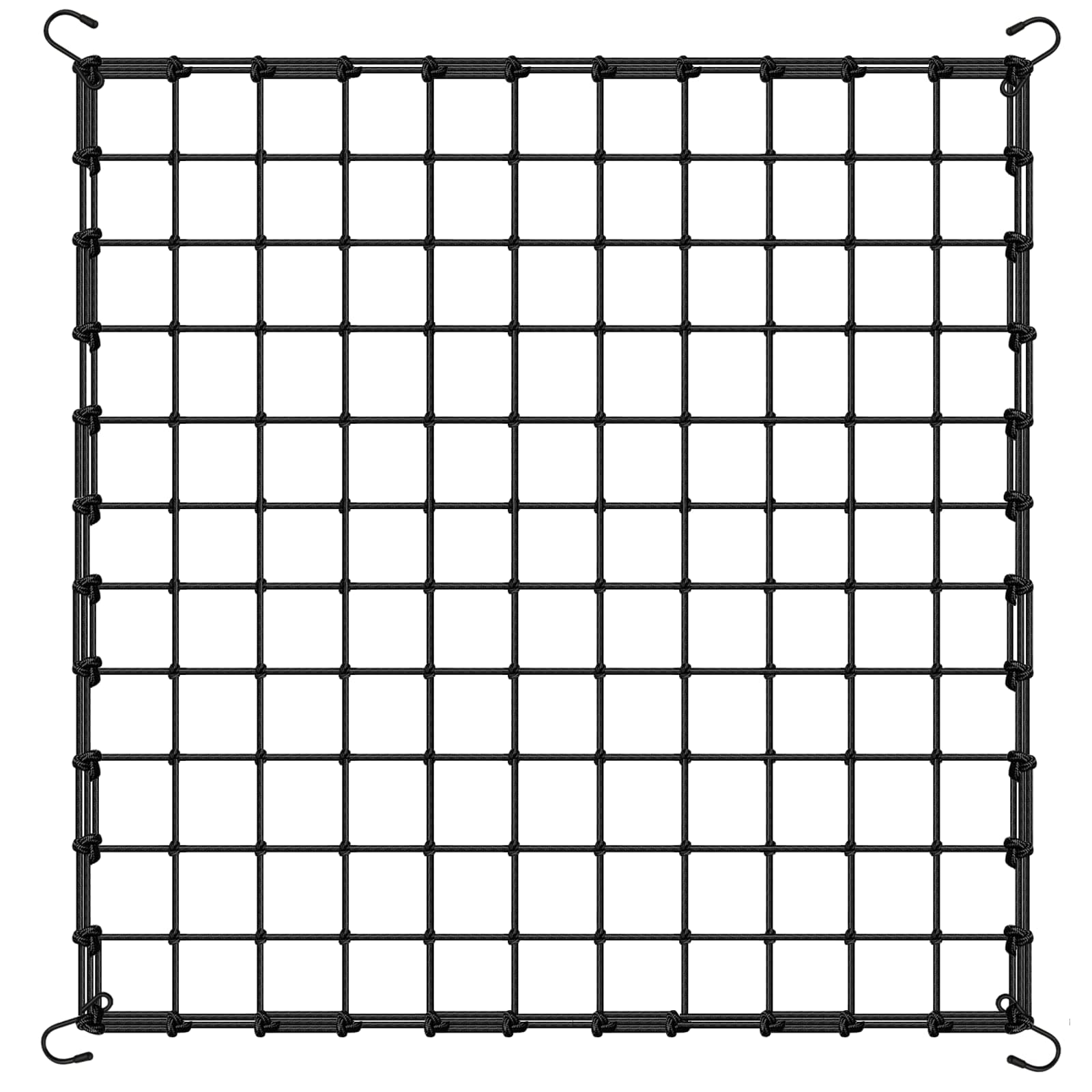 BSTPCOO 4x4 Trellis Netting for Climbing Plants Outdoor, Flexible Trellis Net for Grow Tent, Heavy Duty Elastic Scrog Net with Hooks for Indoor Plant Growing Tents Garden Plant Net