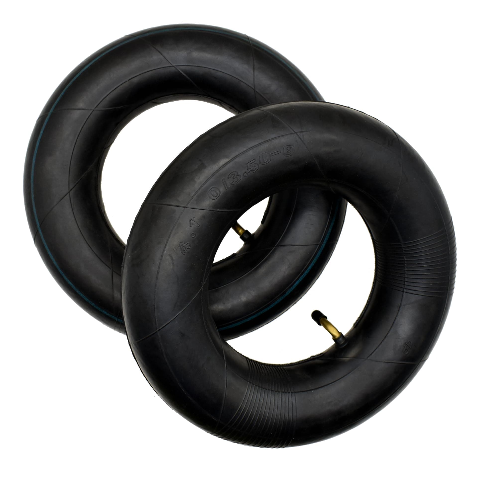 QsEzDo 4.10/3.50-6 Replacement Inner Tube (2 Pack), with TR87 Bent Valve Stem. work for 4.10/3.50-6, 4.10-6, 3.50-6 inch Tire onto Yard Carts,Trailer Dollies,Wagon,Hand trucks,Yard tractors,ATV