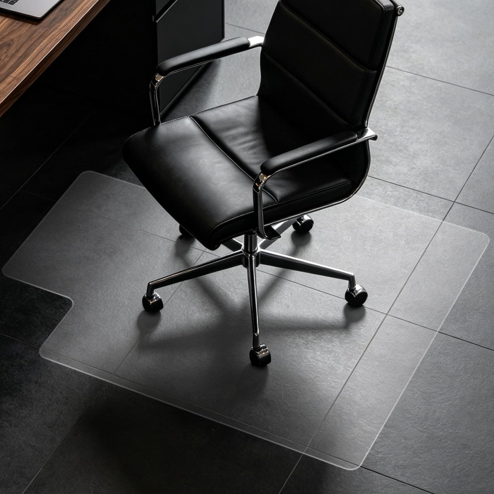 Clear Chair Mat for Hard Floor, 36" x 48" Heavy Duty Desk Mat, Convex