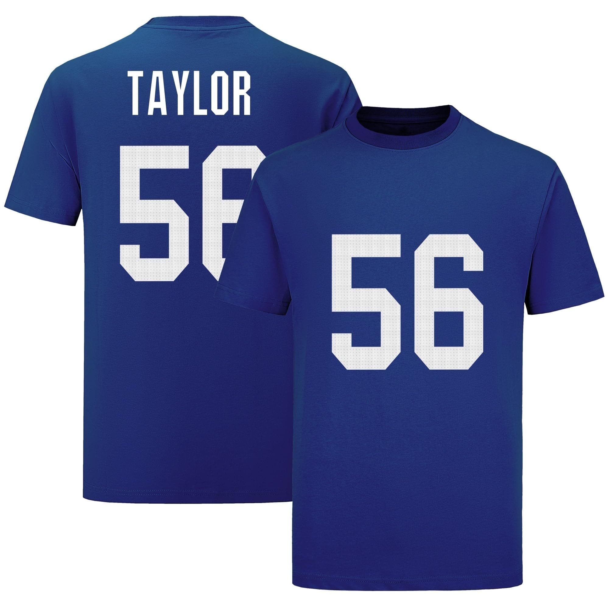 Lawrence Taylor Blue 56# for Mens/Womens/Kid Football T-Shirt No Brand/Logos 100% Cotton