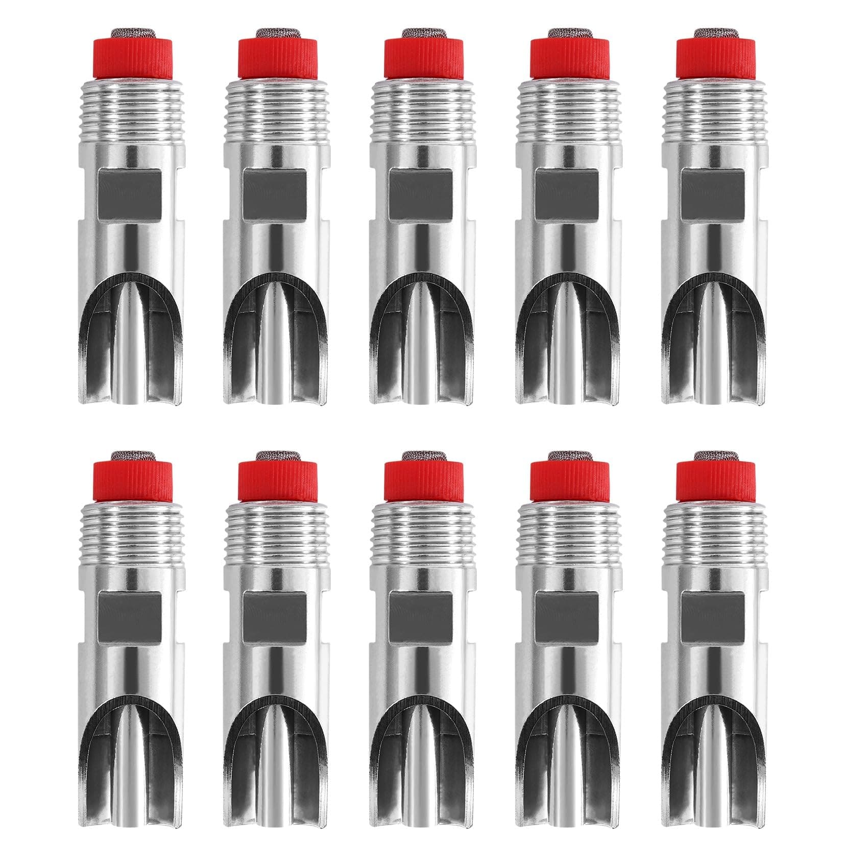 Uziurl 10 Stainless Steel Pig Automatic Nipple Water Dispenser, Automatic Water Nozzle, Drinking Nipple