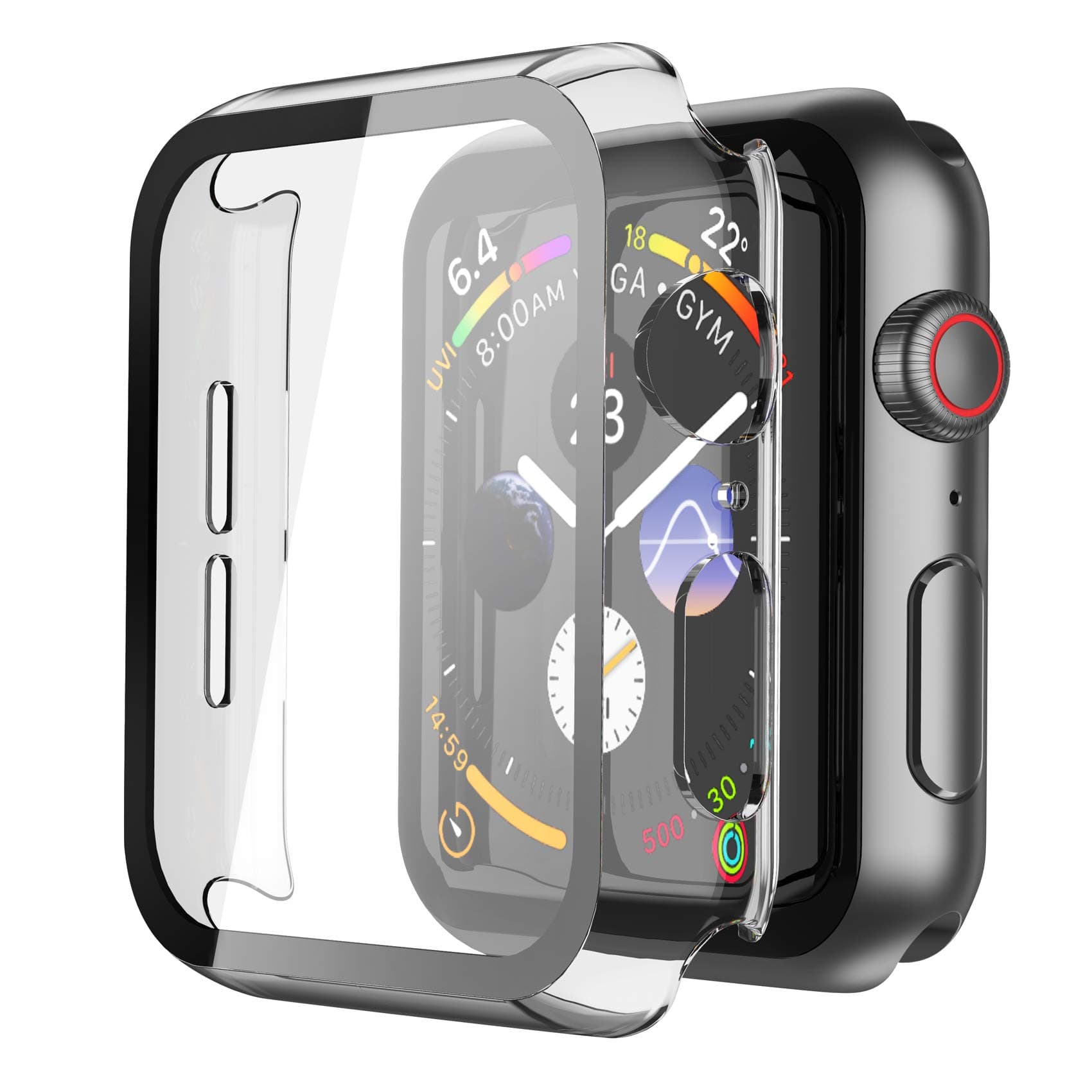 Piuellia 2 Pack Hard Case for Apple Watch SE3/SE2/SE/Series 6/5/4 40mm