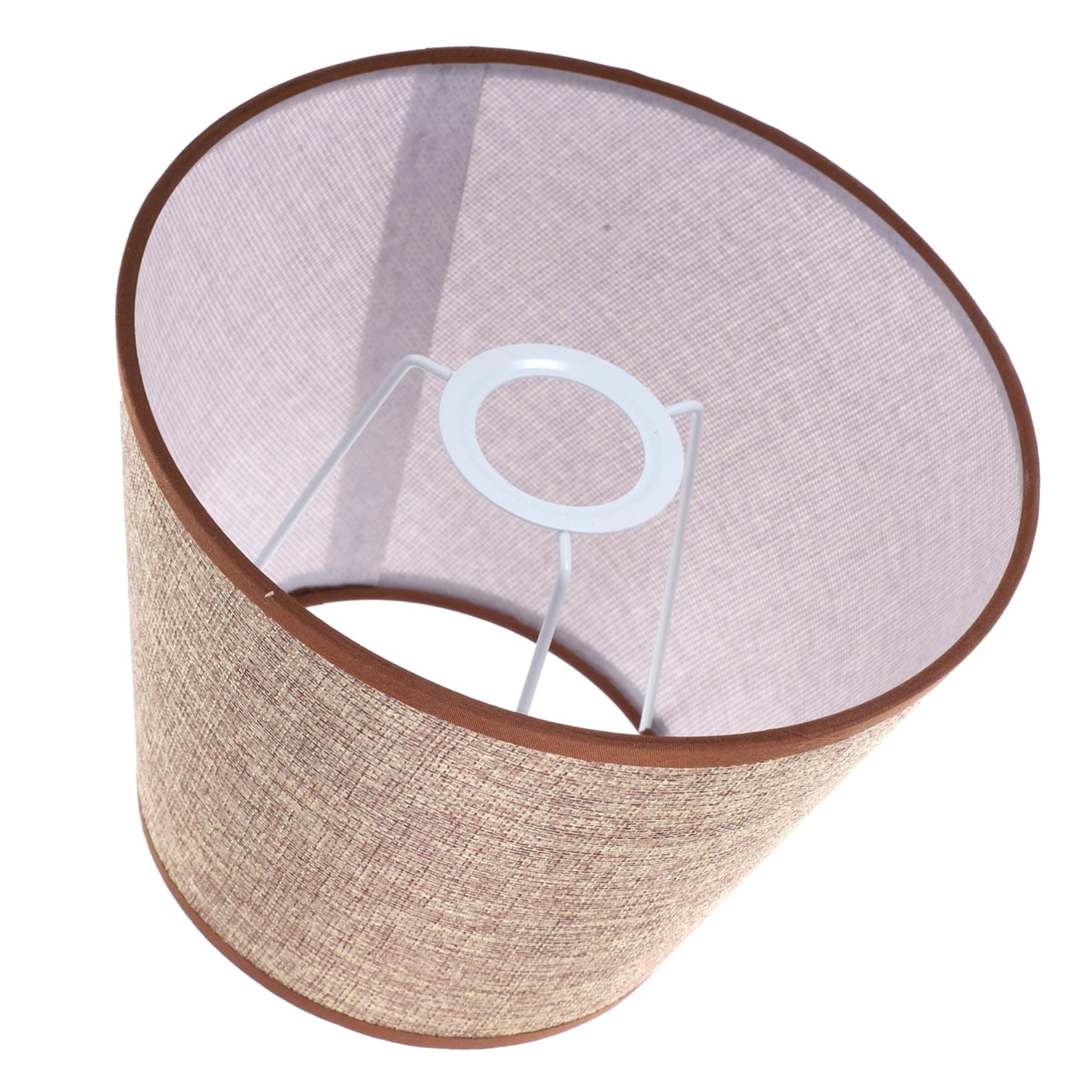 HOLIDYOYO Linen Fabric Lamp Shade for Table and Floor Lamps Modern Design Replacement Shade for Living and Bedroom Bottom Opening Softens Light and Enhances Decor