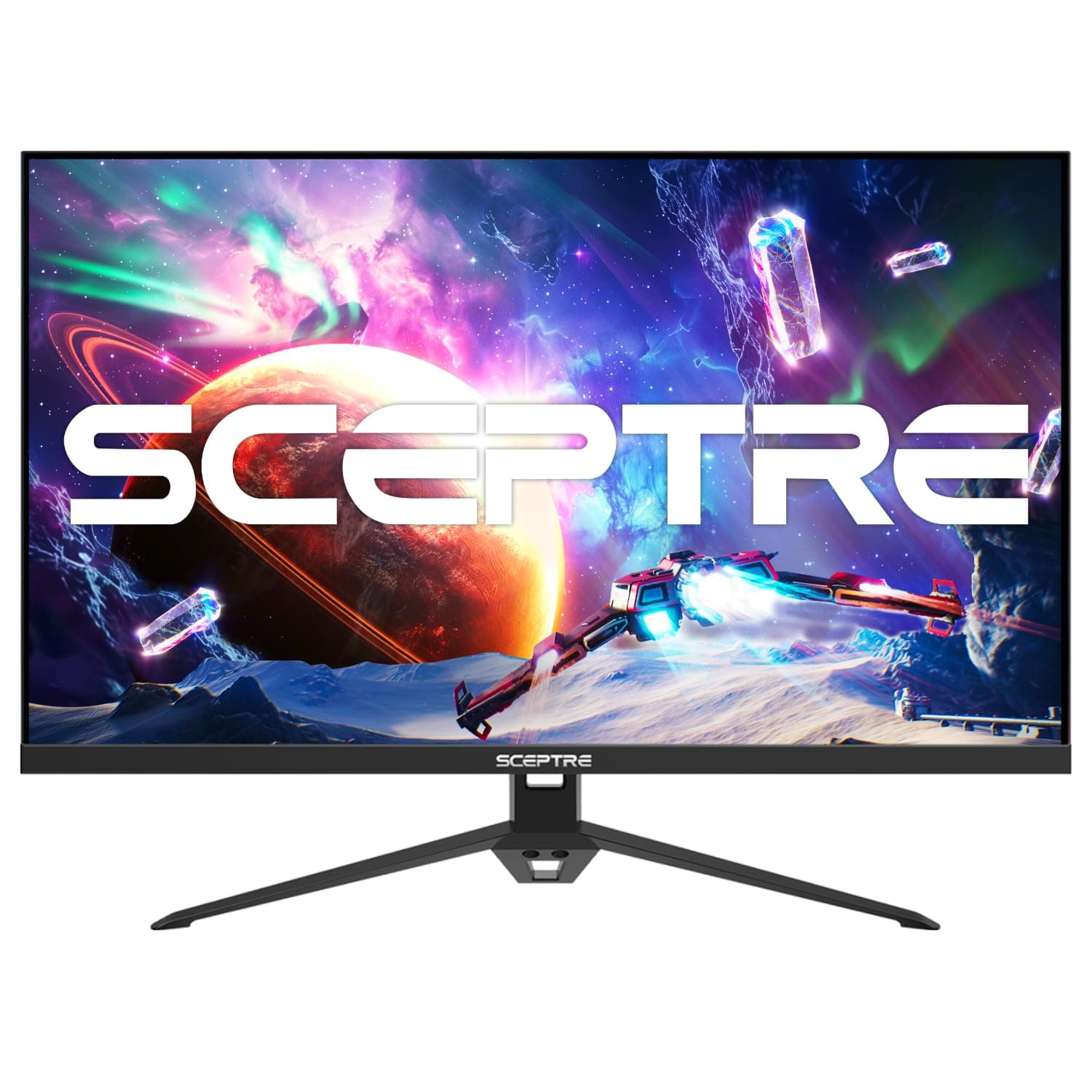 Sceptre IPS 24" 1920 x 1080p Gaming Monitor up to 165Hz DisplayPort HDMI AMD FreeSync Premium 98% sRGB Build-in Speakers, Black 2021 (E248B-FPT168S)
