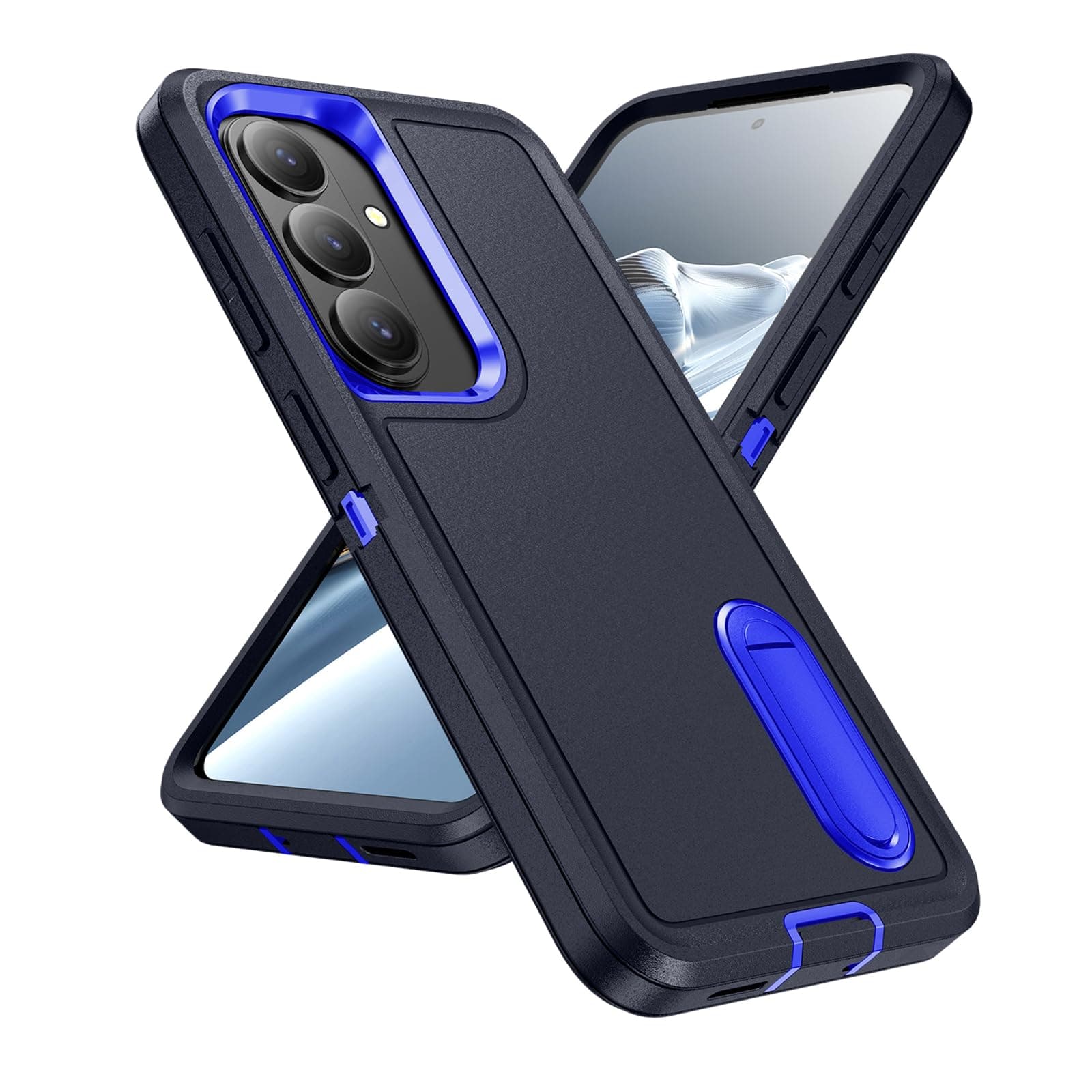 LEMAXELERS for Samsung Galaxy S26+ Plus 3-Layer Full Body Case, Blue HW