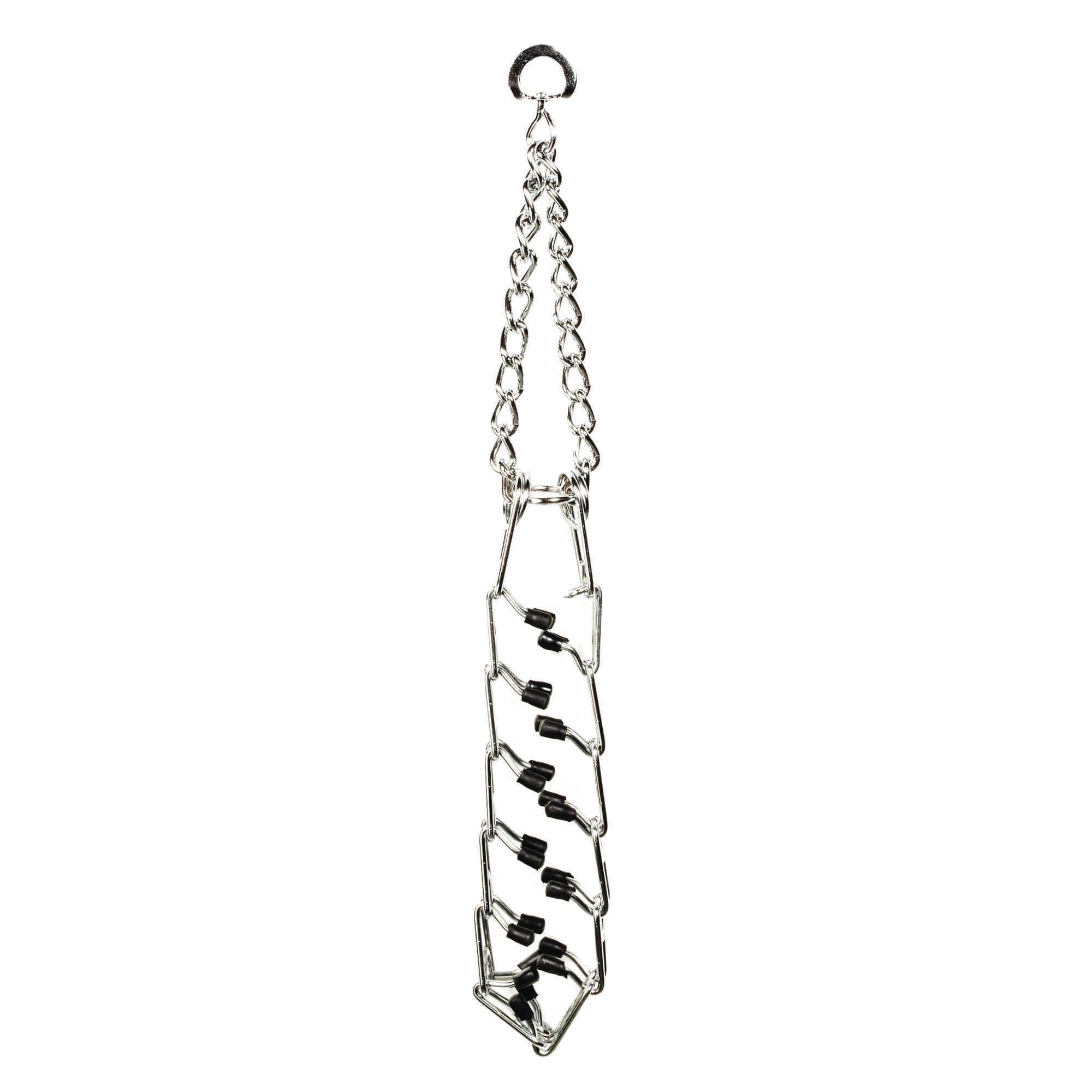 Guardian Gear Chrome-Plated Steel Prong Dog Collar, 18"