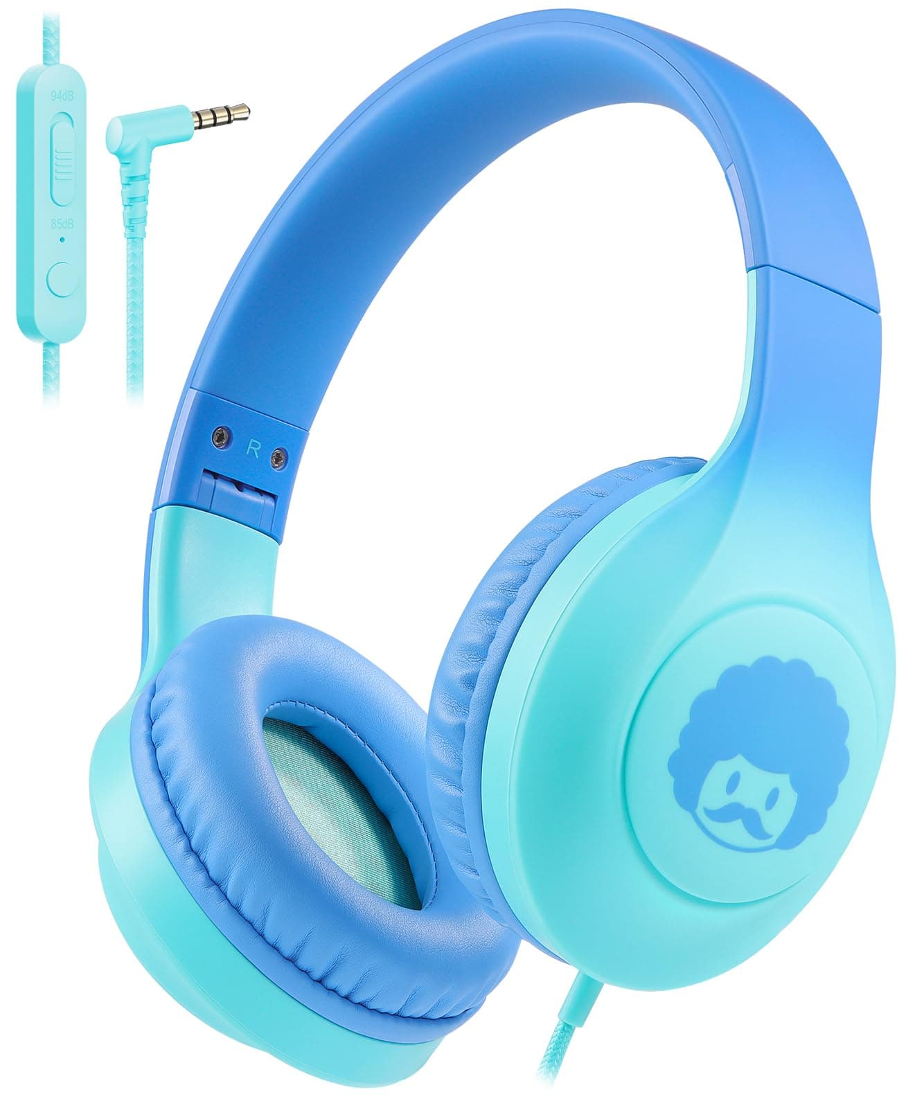 Rockpapa C24 Kids Headphones Wired with Microphone for School 3.5mm Jack