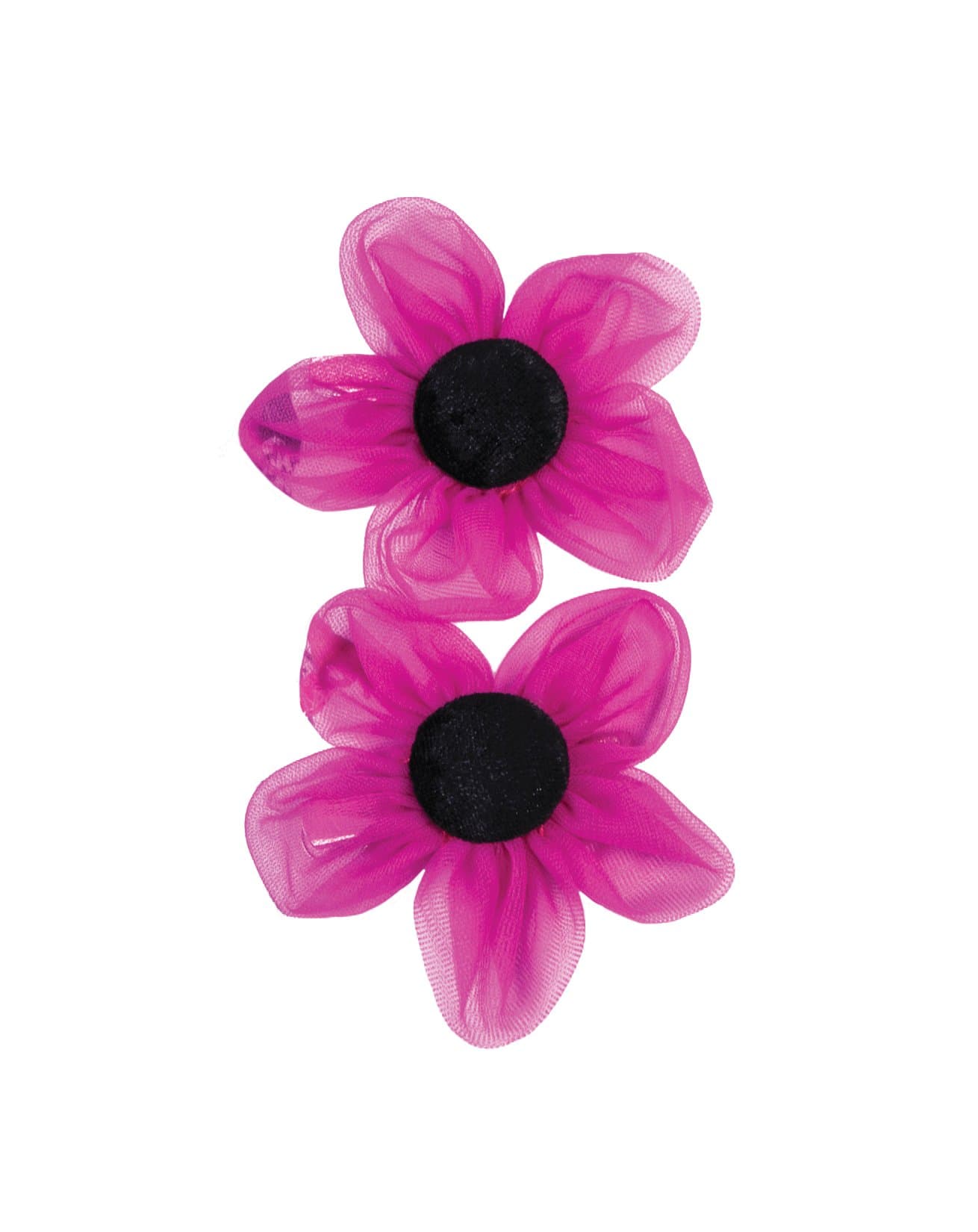 Forum Novelties Women's Harlequin Clown-Flower Clips, pink, White, Standard