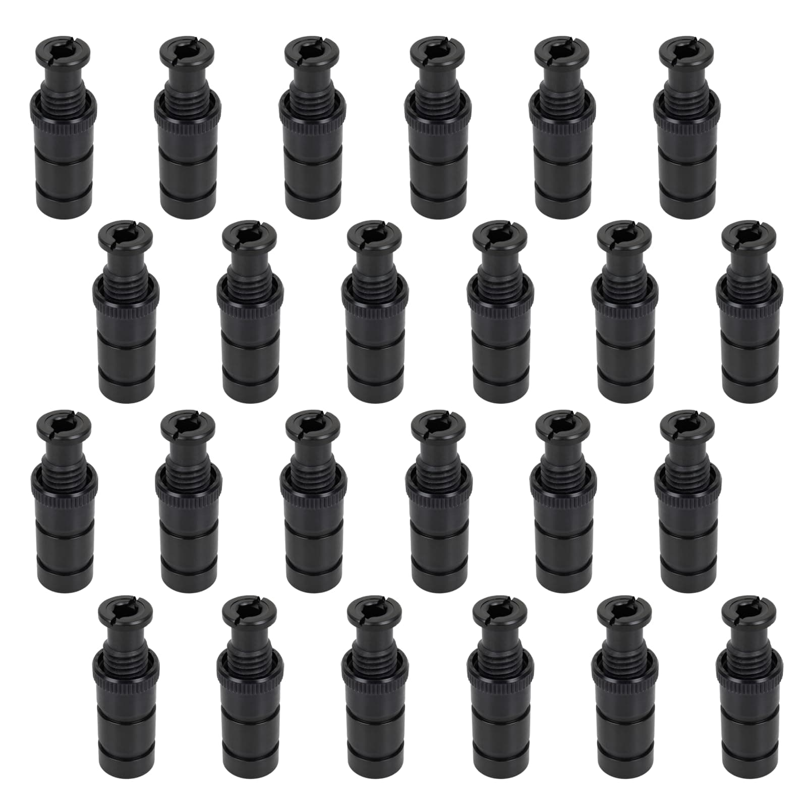24 Pack Pool Cover Anchors for Concrete and Paver Deck,Durable PPS Polyphenylene,Easy Installation Pool Closing Kit for Inground ，Safety Covers-Rust Resistant Anchors