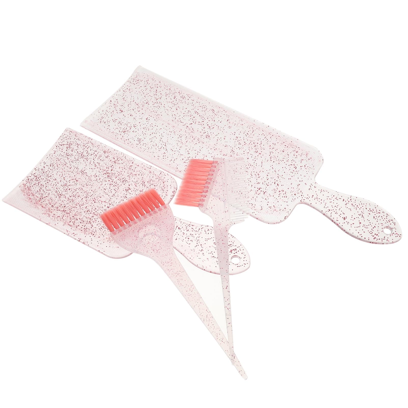 PartyKindom Hair Highlighting Kit, Abs Nylon Dye Comb and Paddle Board for Salon DIY Coloring