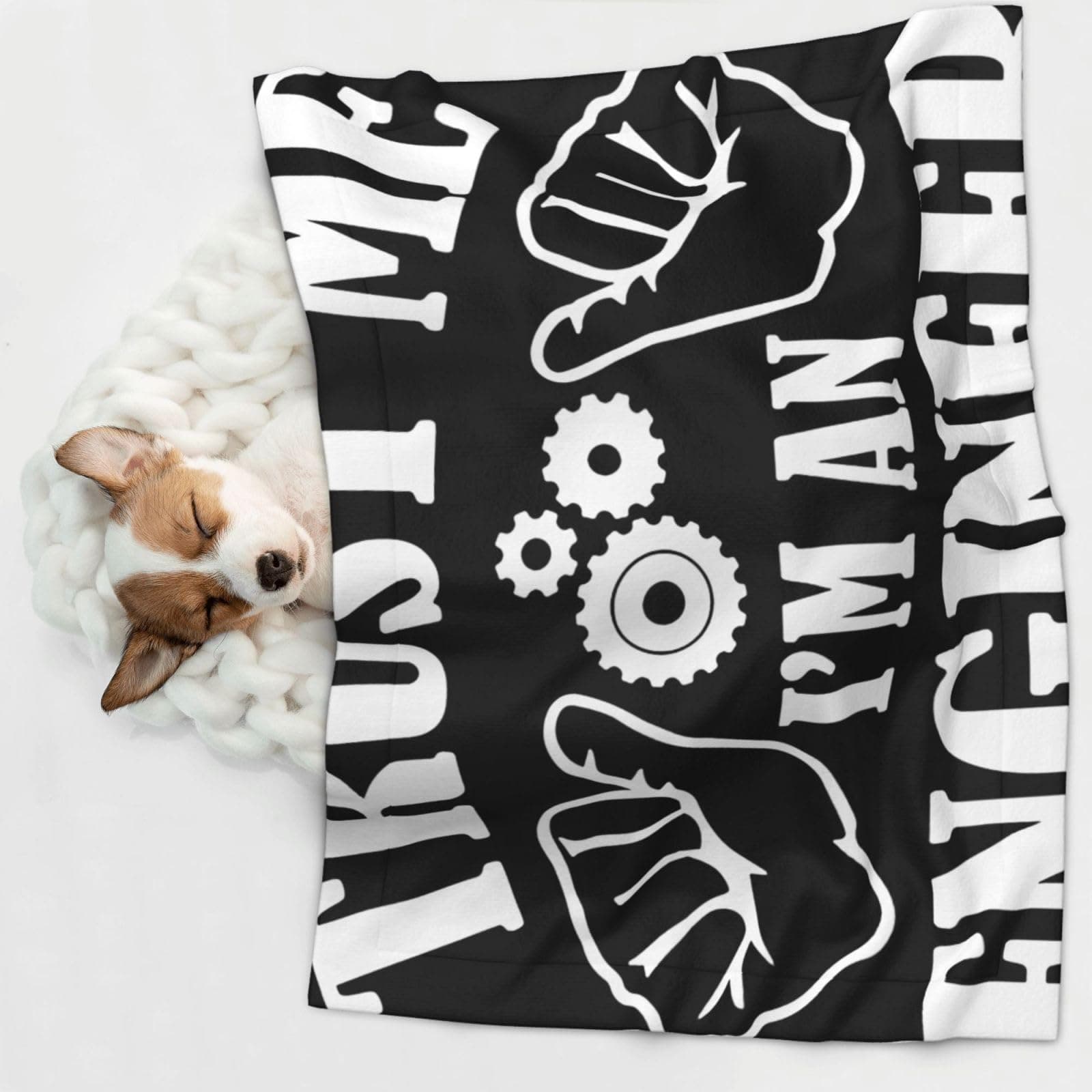 Trust Me I'm an Engineer Dog Blankets for Small Dogs, Puppy Blanket Cute Pet Blanket for Dog, Puppy, Cat, Kitten Large