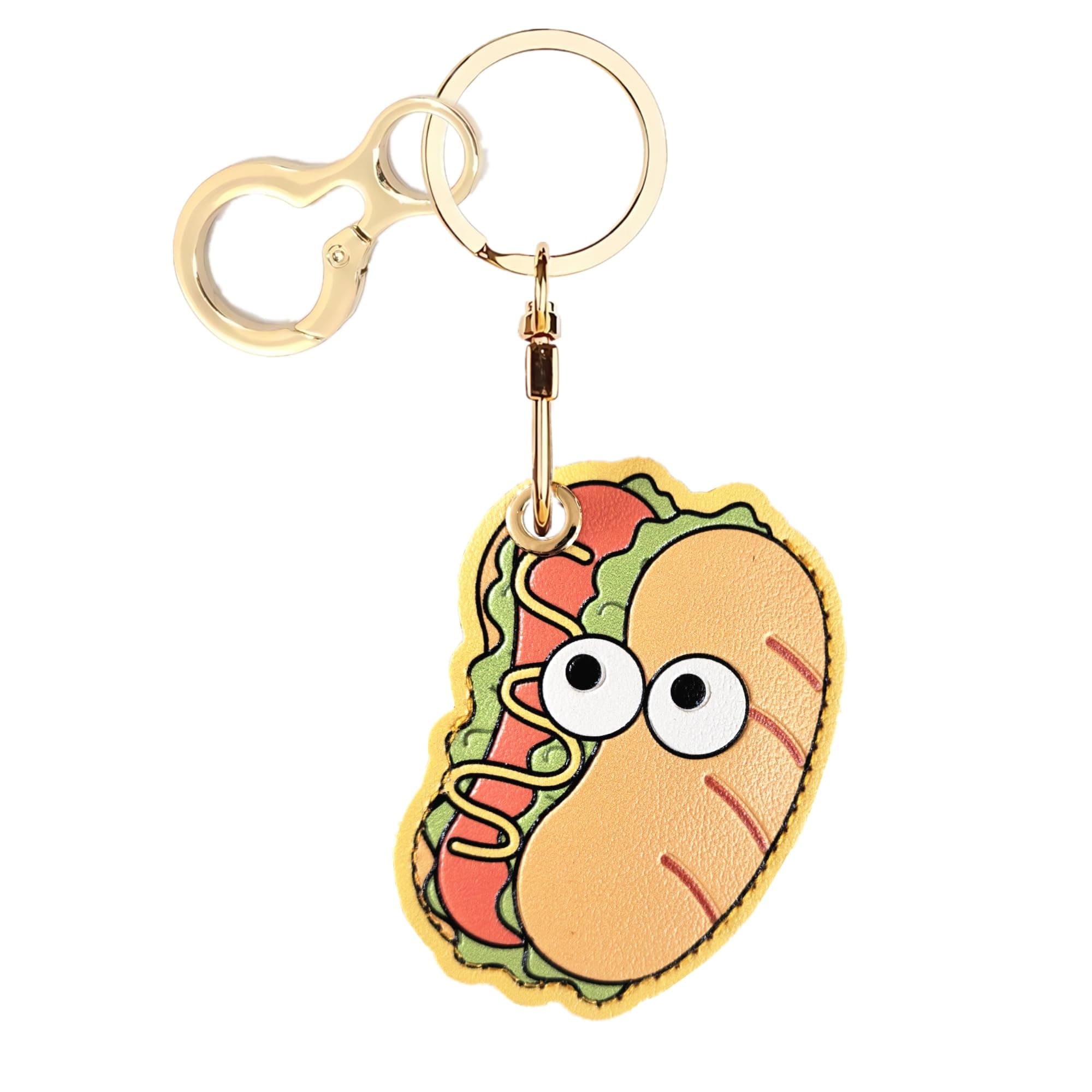 BORKUANA PU Leather Keychain holder Protective Case Compatible with AirTag