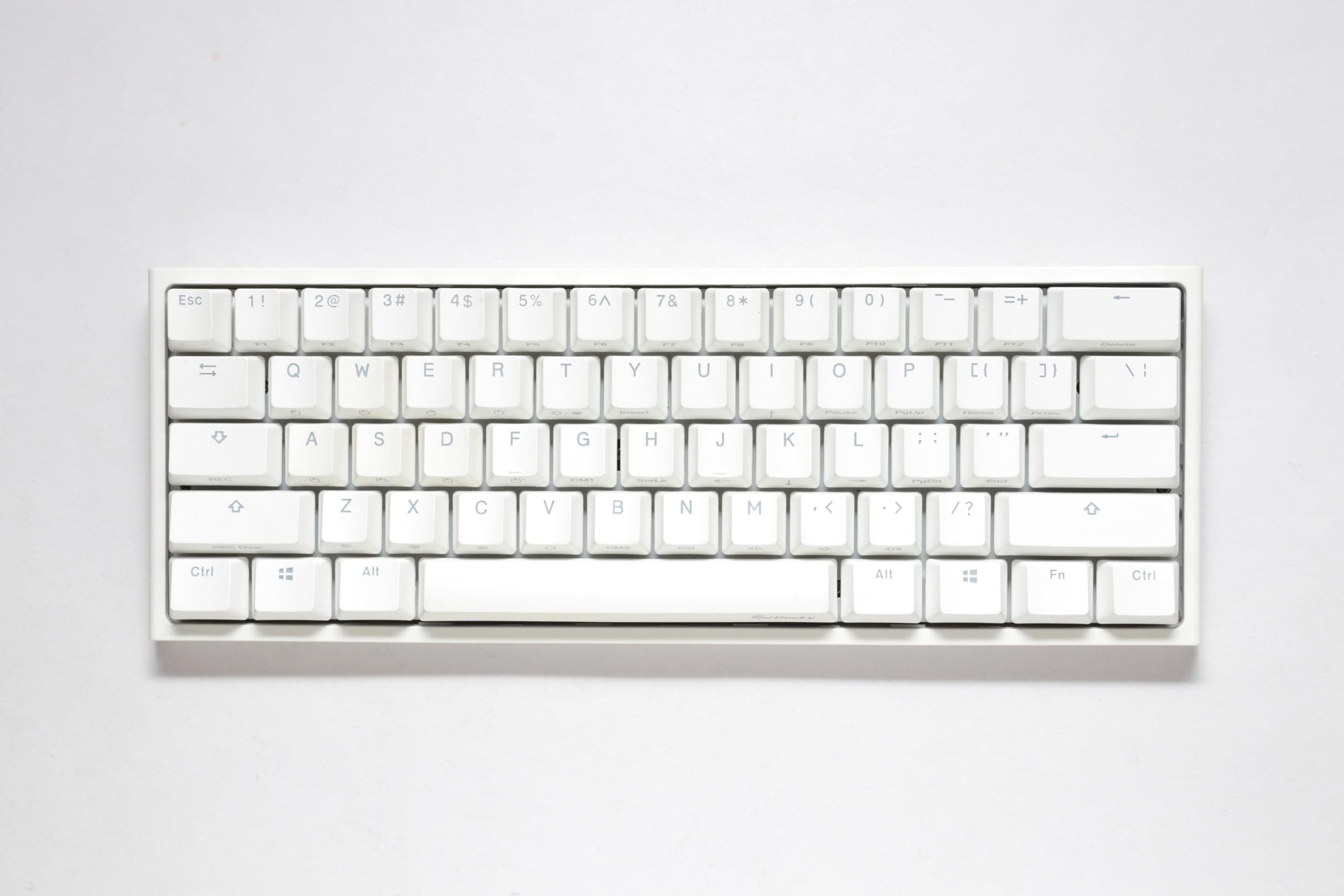 Ducky One 2 Mini Pro RGB Mechanical Keyboard Classic White - Gateron Brown Switch