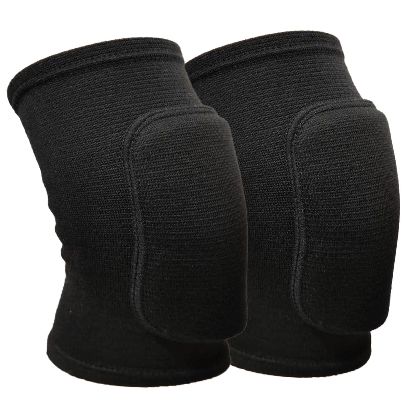 XINGJIEYUN Anti slip sponge, soft and breathable men's, women's, girls', and children's black knee pads suitable for sports scenes such as volleyball, football, dance, yoga, wrestling, running, cycling, etc (Black, Medium)