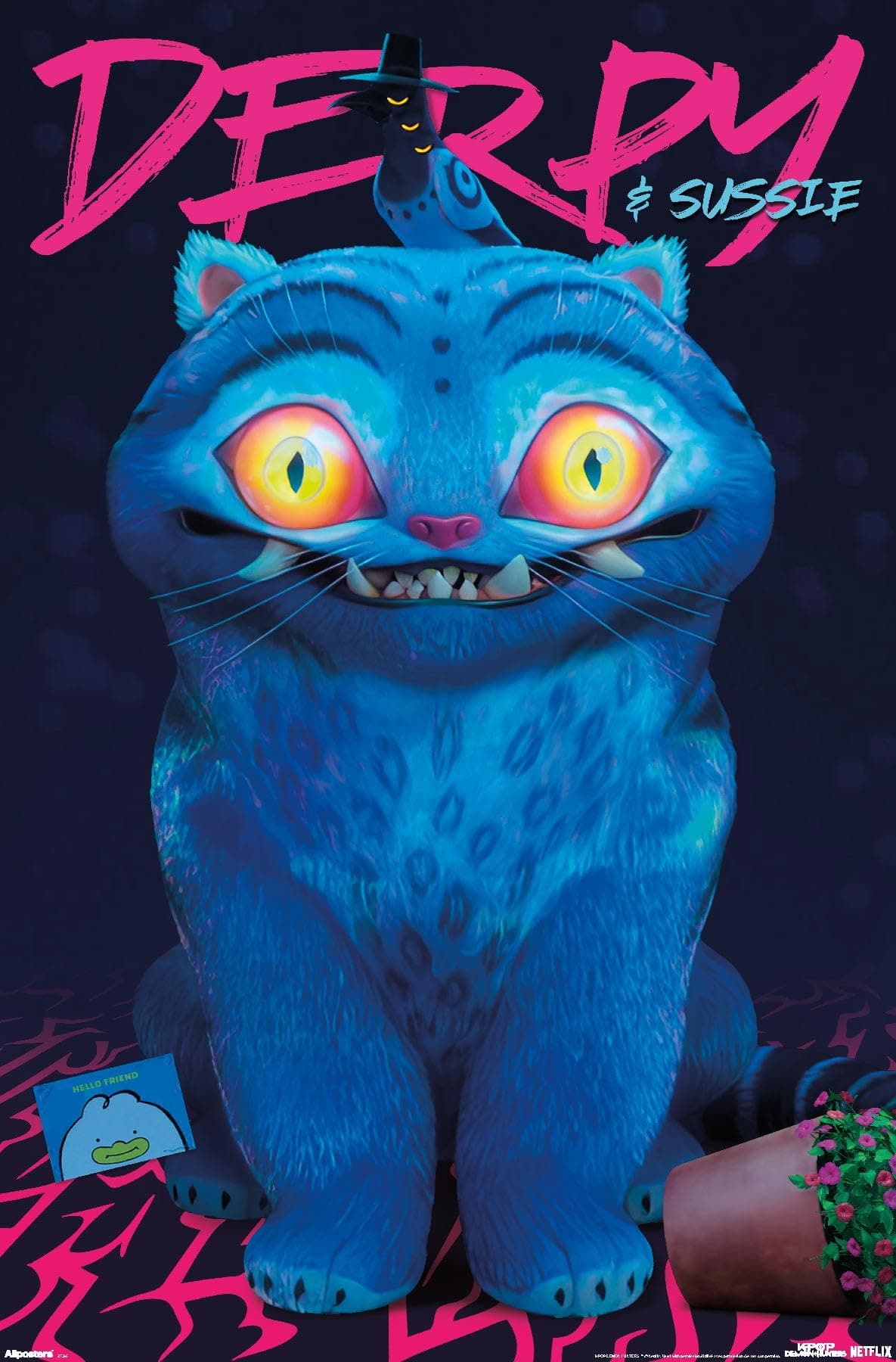 Netflix KPop Demon Hunters (2025) - Derpy & Sussie Wall Poster, 34L" x 22.4W", Unframed Version