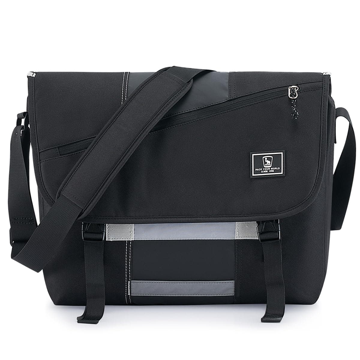 OIWAS Messenger Bag - 15.6 Inch Messenger Bag Men, Satchel Bags For Women, Lightweight Water Resistant Computer Bag, School Book Bag