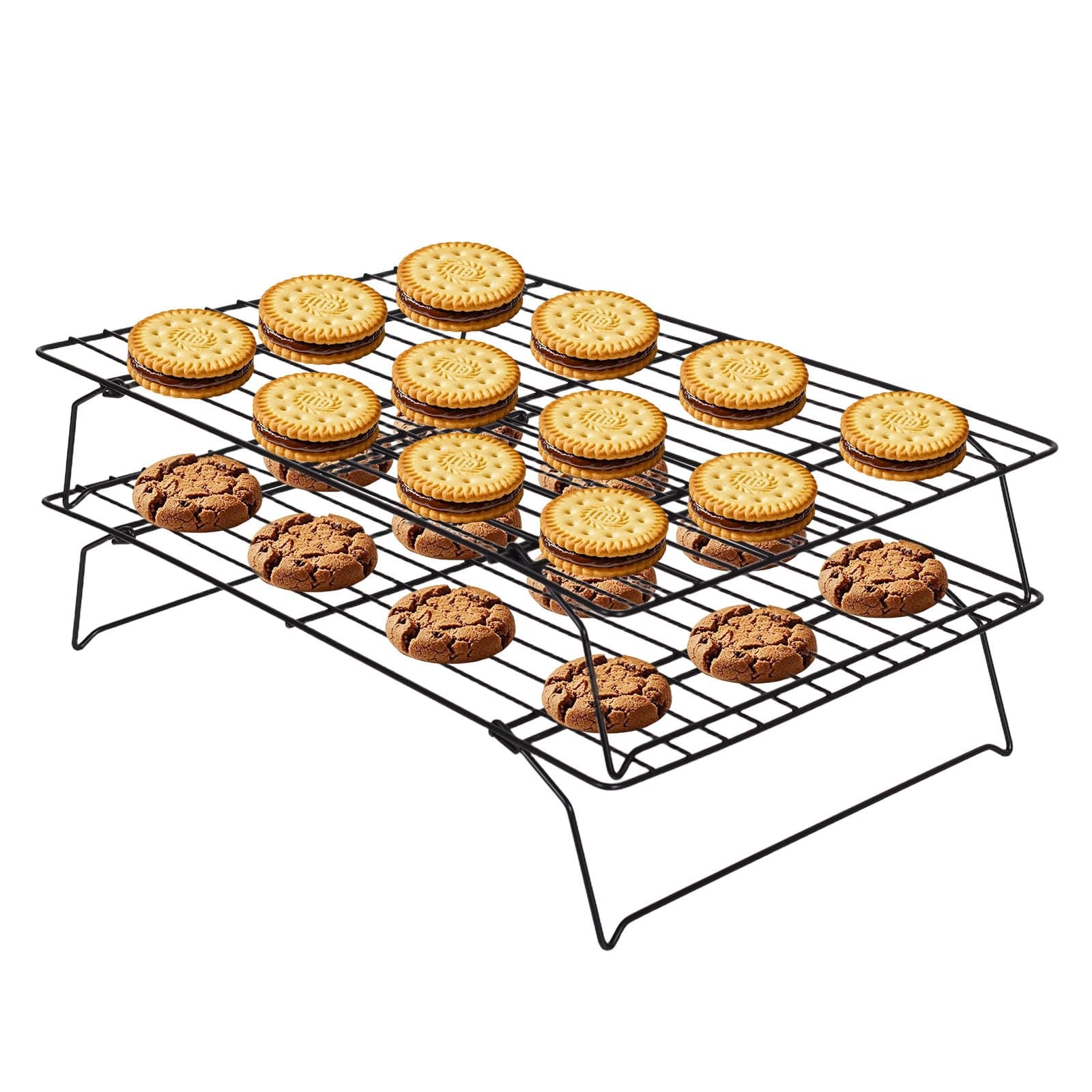 ShellKingdom Cooling Racks, 2 Tier Stainless Steel Non-Stick Baking Racks