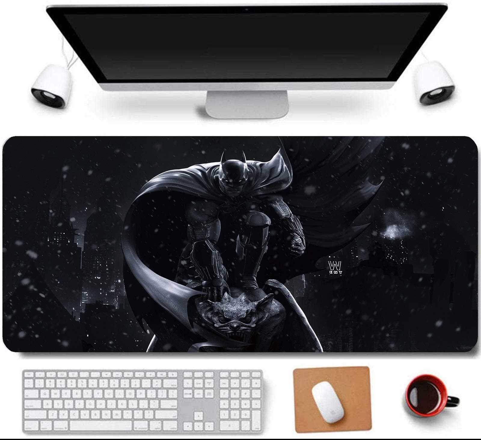 31.5x11.8 Inch Long Extended Large Gaming Mouse Pad with Stitched Edges Computer Keyboard Mouse Mat Desk Pad