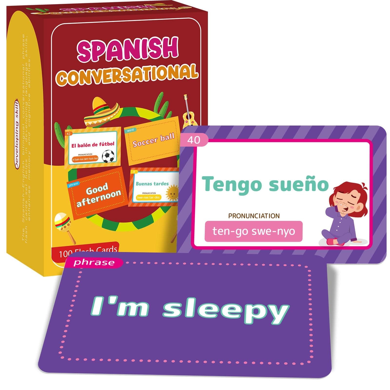 gisgfim Spanish Conversational Phrase Flash Cards Spanish Learning Beginner Sayings for Travel, Memory, Quick Reference Educational Bilingual Language Learning Resource for Adults School Classroom