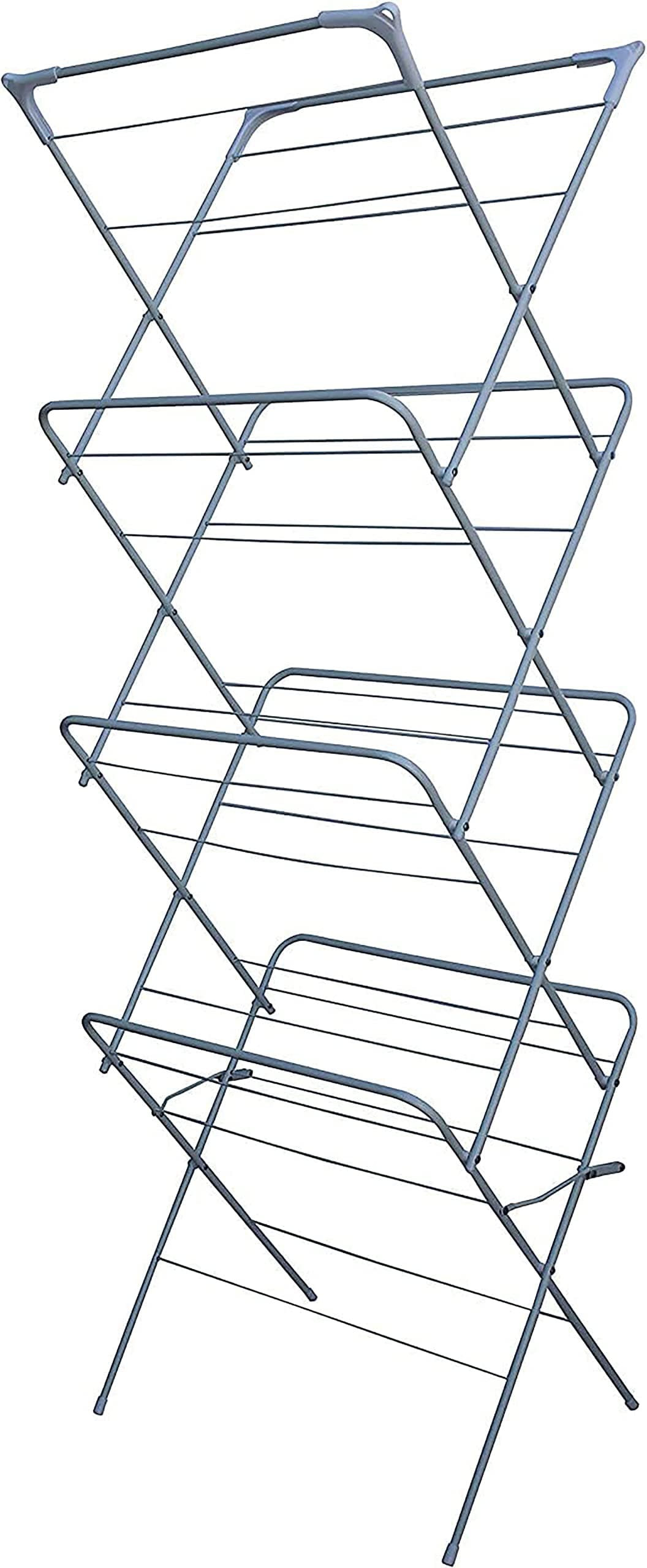 HH Home Hut 4 Tier Indoor Clothes Airer – Foldable, 20M Drying Space
