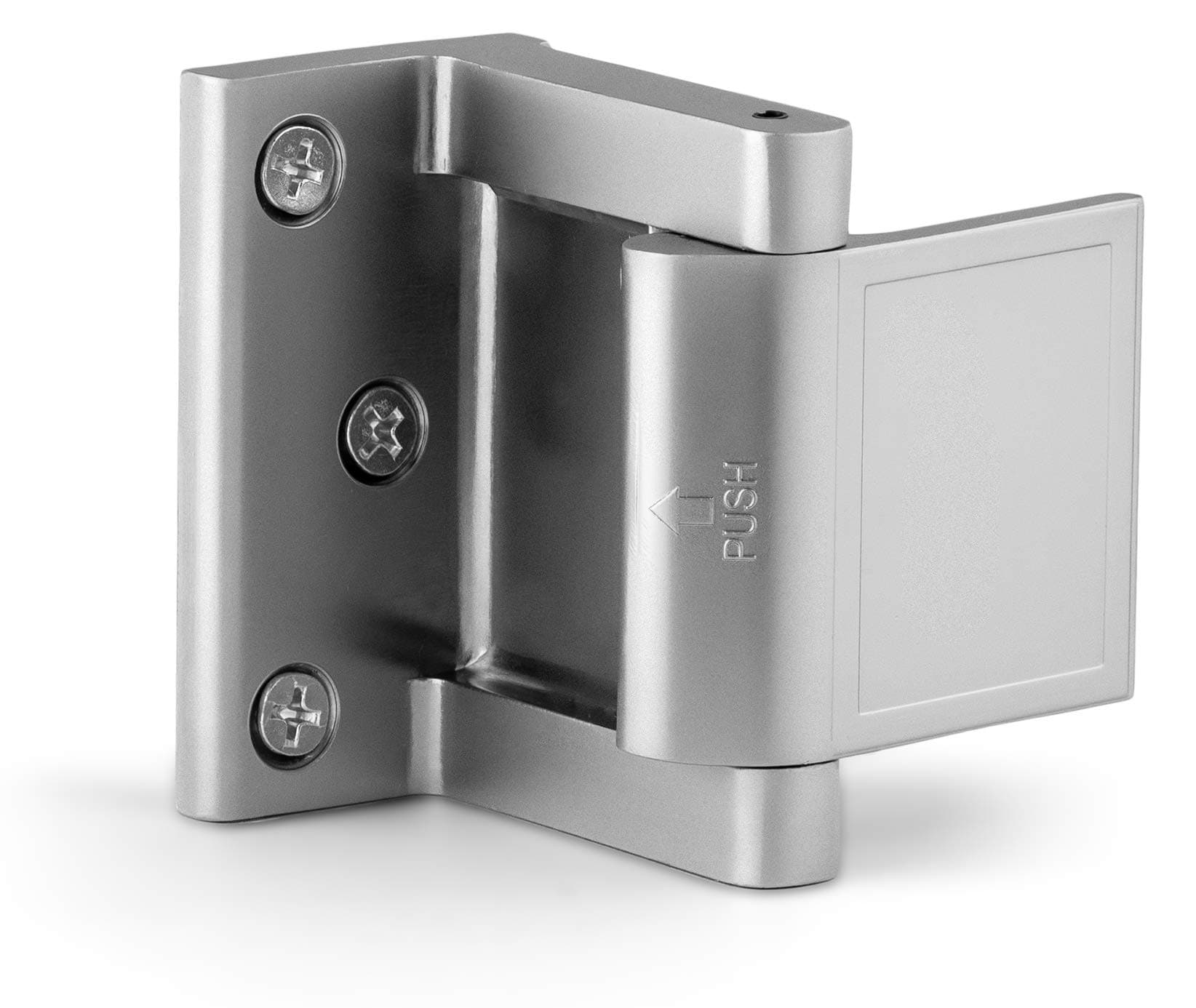 Berlin Modisch Door Lock Reinforcer Privacy Door Latch for in-Swinging Doors Extra High Resistance Home Door Security Lock (Satin Nickel)