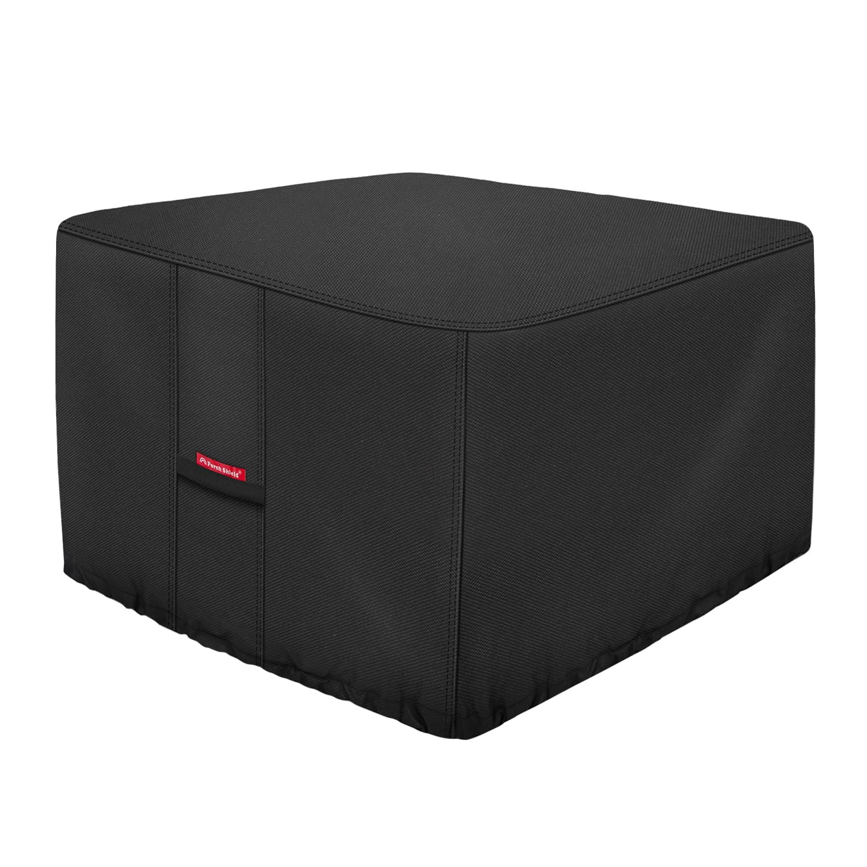 Porch Shield Fire Pit Cover - Waterproof 600D Heavy Duty Fade Resistant Square Patio Fire Pit Table Cover Black - 32 x 32 x 24 inch