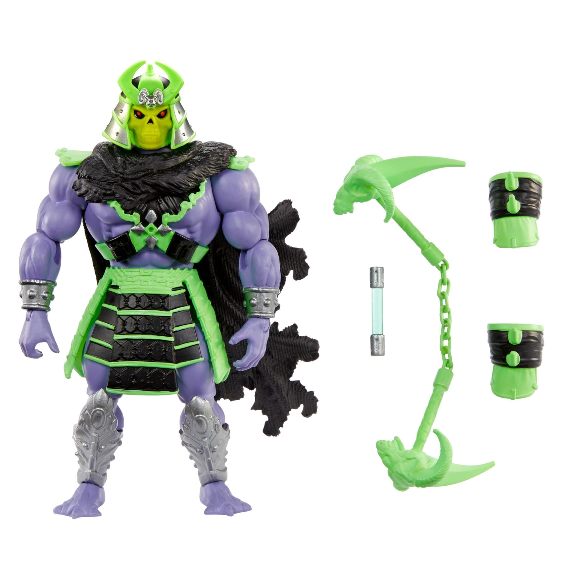 MOTU Origins Turtles of Grayskull Skeletor Posable Action Figure Toy, Teenage Mutant Ninja & Masters of the Universe Crossover with Accessories, HTH14