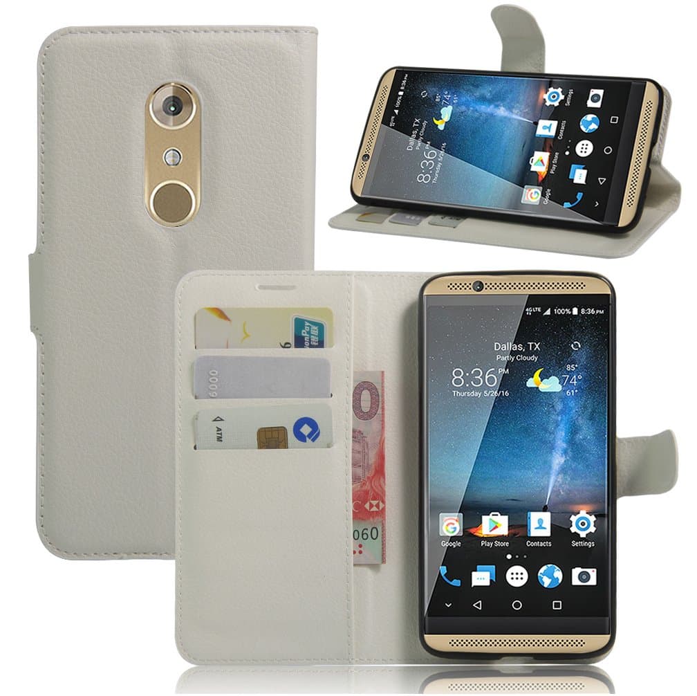 ZTE AXON 7 Case–Manyip PU Leather Stand Wallet Flip Case Cover for ZTE AXON 7,Business Style Phone Protection Shell,The case with[Cash and Card Slots]