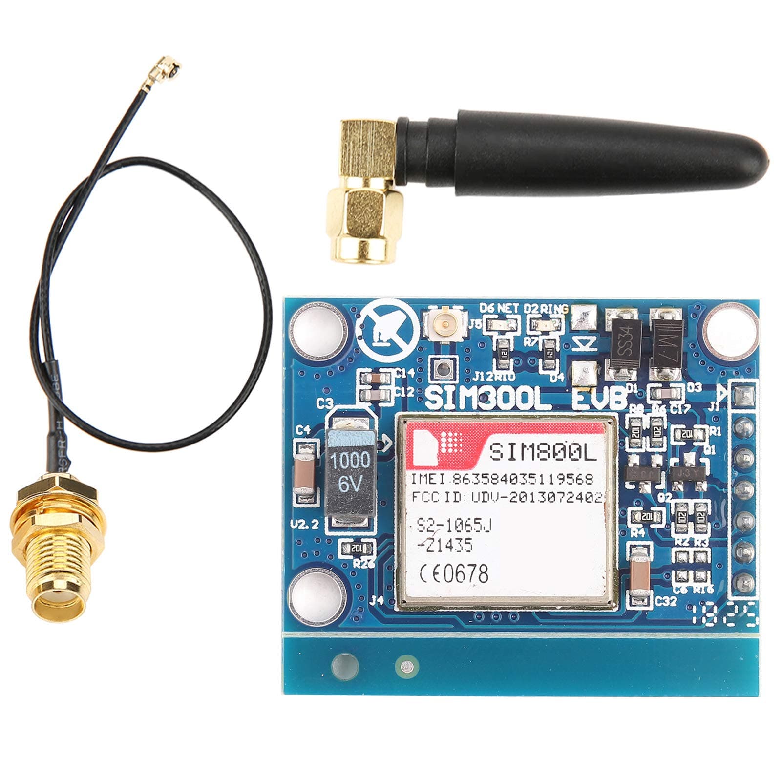Kadimendium SIM800L Module GSM GPRS SMS 5V Wireless Extension Module with Replacement for