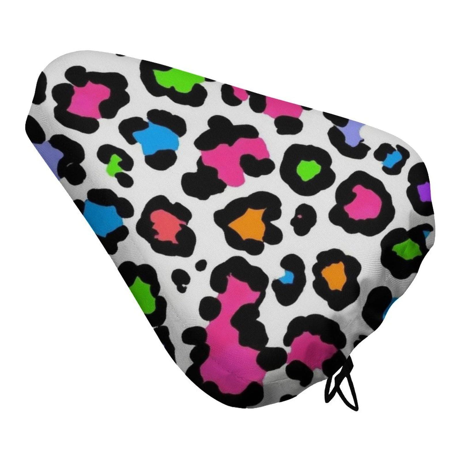 Comfort Bicycle Saddle Seats Cushion Padded Cover Bike Seat Padded Cover Soft Colorful Cheetah Leopard Print
