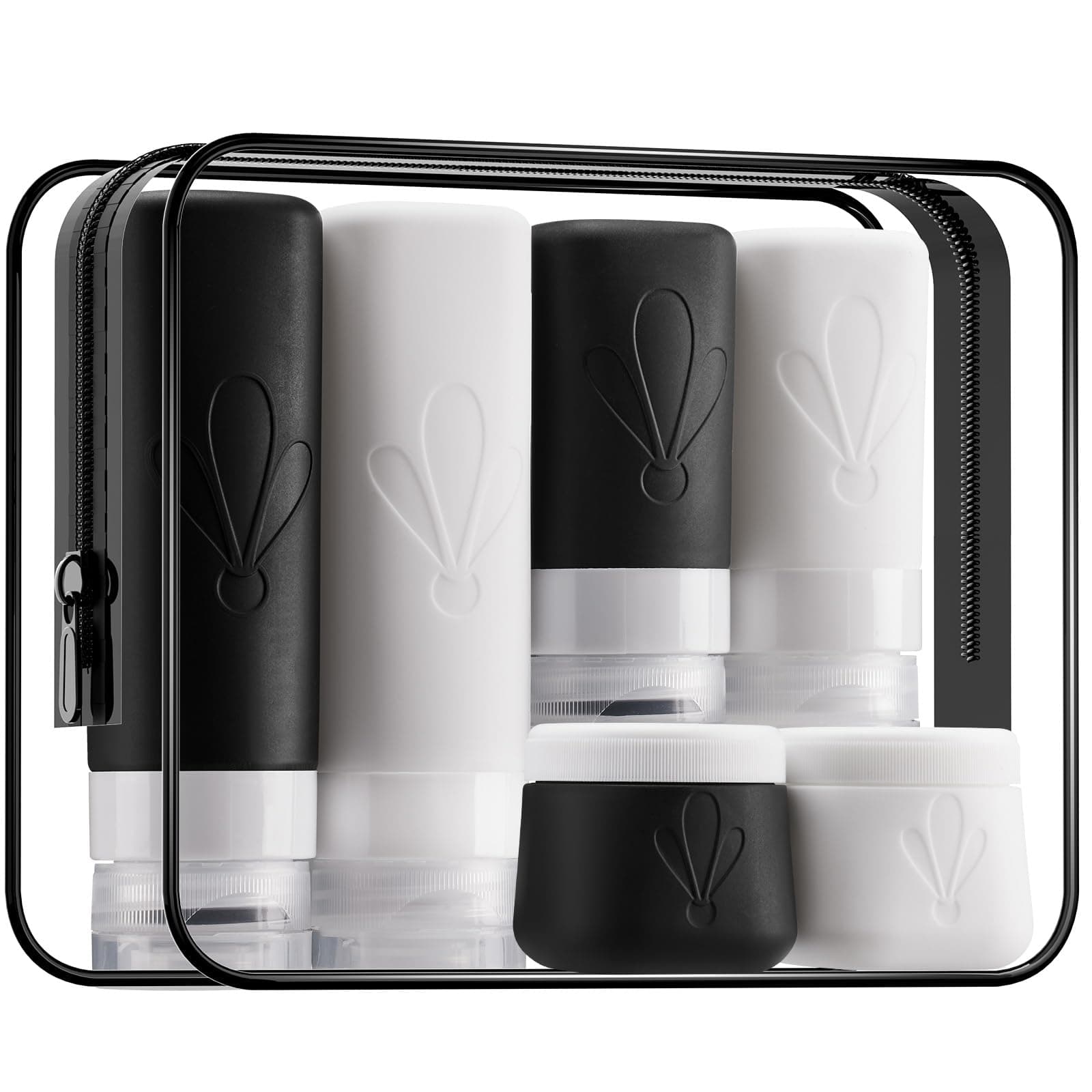 INSFIT 6 Pack Travel Bottles for Toiletries, Leak Proof Travel Containers