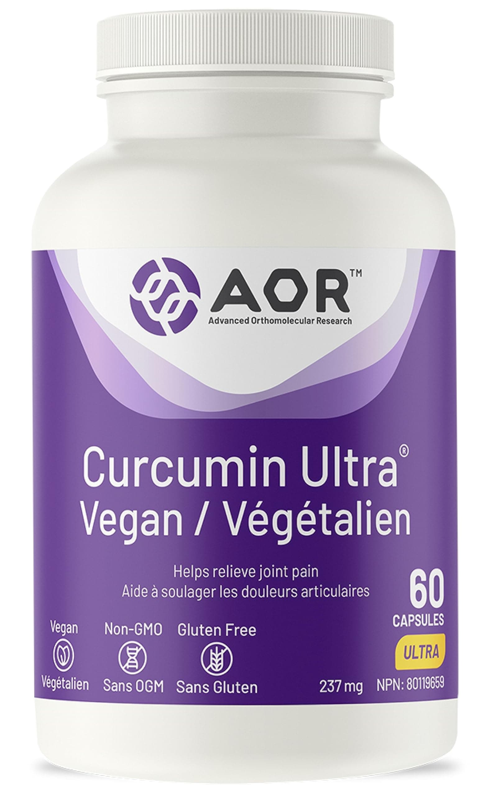 AOR Curcumin Supplement, Turmeric Curcumin, Joint Supplement, 60 Day Supply