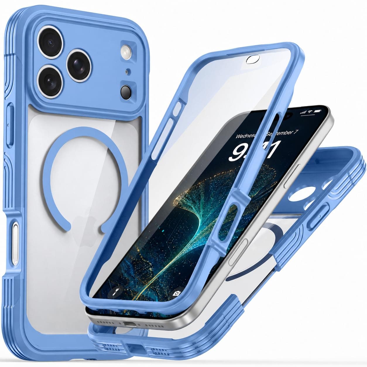 ANTSHARE for iPhone 18 Pro Max Case – Rugged Protection (Blue)