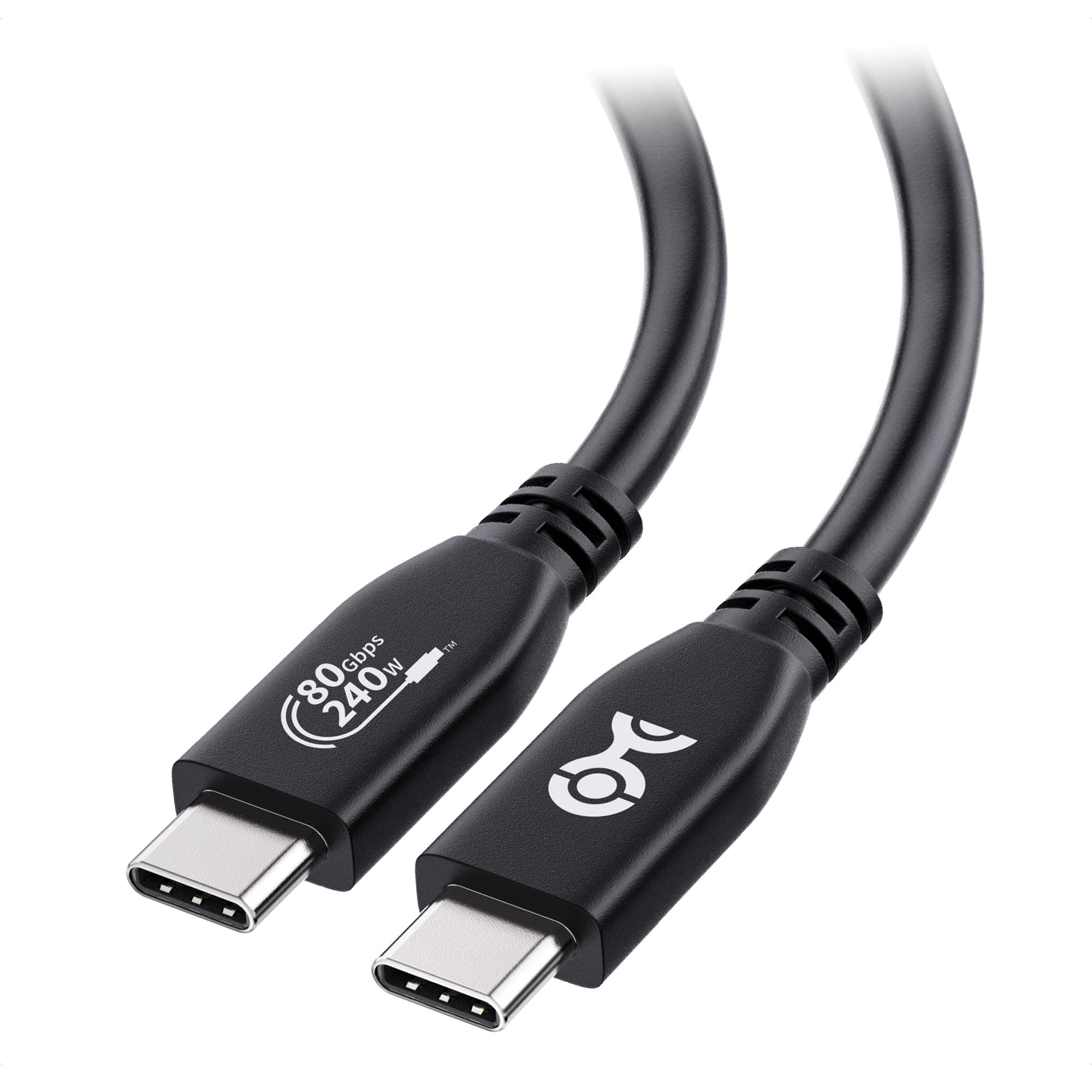 [USB-IF Certified] Cable Matters 80Gbps USB 4 Cable 1.5m/5ft, Supports Up to [8K@120Hz / 4K@480Hz Video, 240W Charging, 80Gbps Data Transfer] USB4 Cable, Black, Compatible with Thunderbolt 4, MacBook