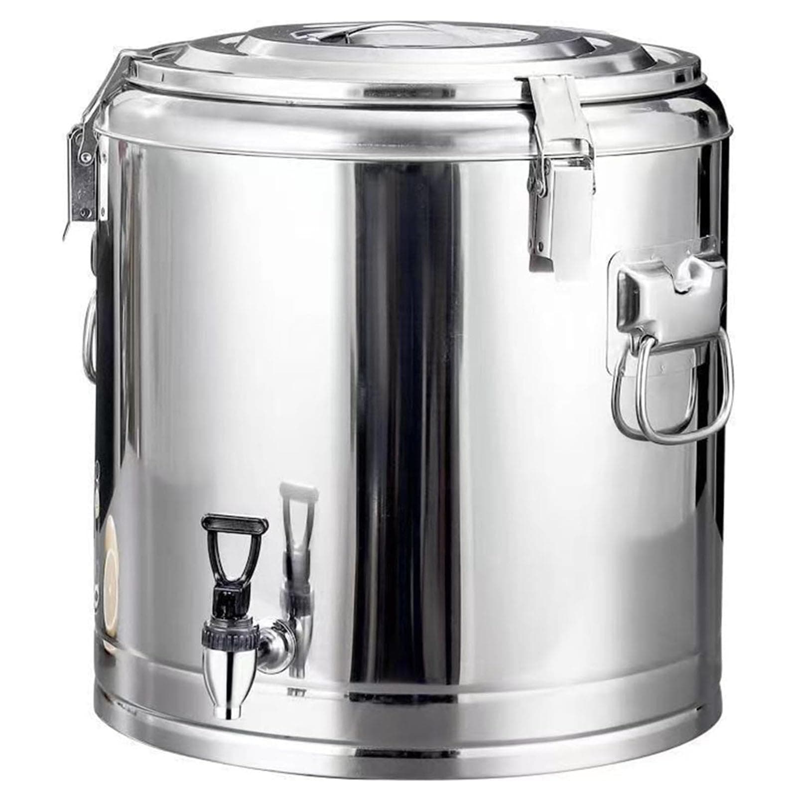 Large 20L Insulated Beverage Dispenser Made of 304 Stainless Steel - Ideal for Commercial Use with Hot and Cold Drinks Like Coffee, Tea, and Iced Beverages (B,40L)