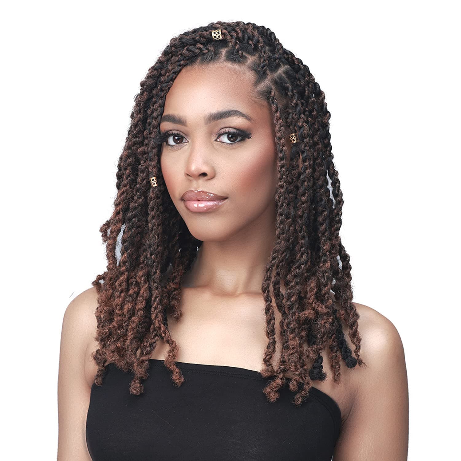 Bobbi Boss Crochet Braids 3X Loc N Twist Afro Twista 18" (5-pack, 99J)