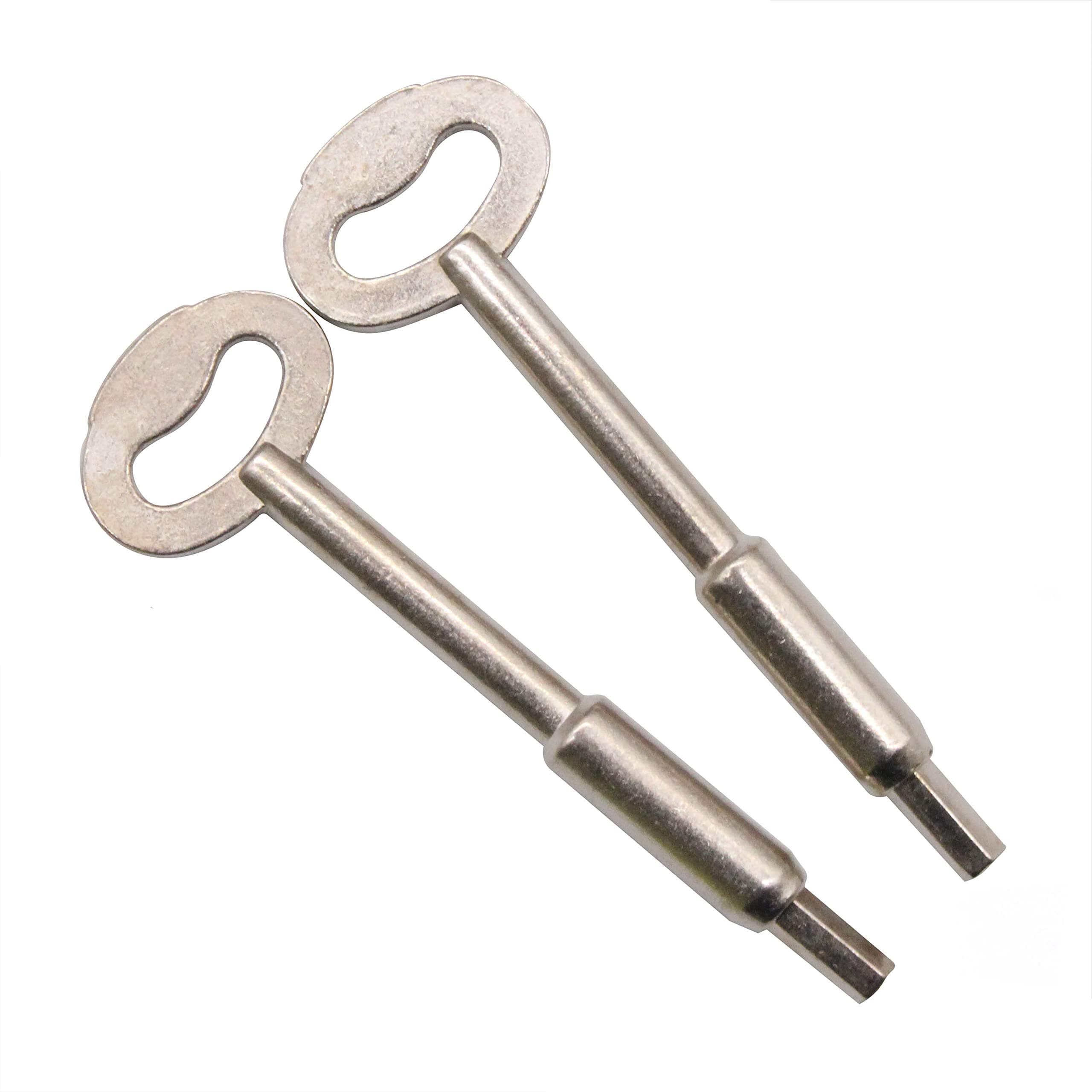 EAI Sash Window Keys for Security and Ventilation Locks | Satin Nickel | Pack of 2 Keys…