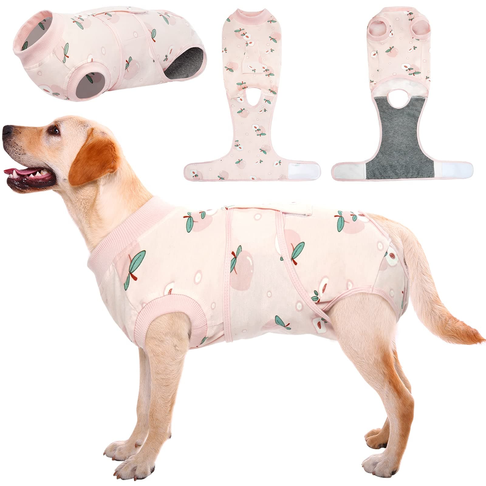 Kuoser Dog Recovery Suit Female, Dog Onesie for Surgery, Female Spay and Male Neuter Onesie for Post-Op Care, Prevent Licking Puppy Onesies