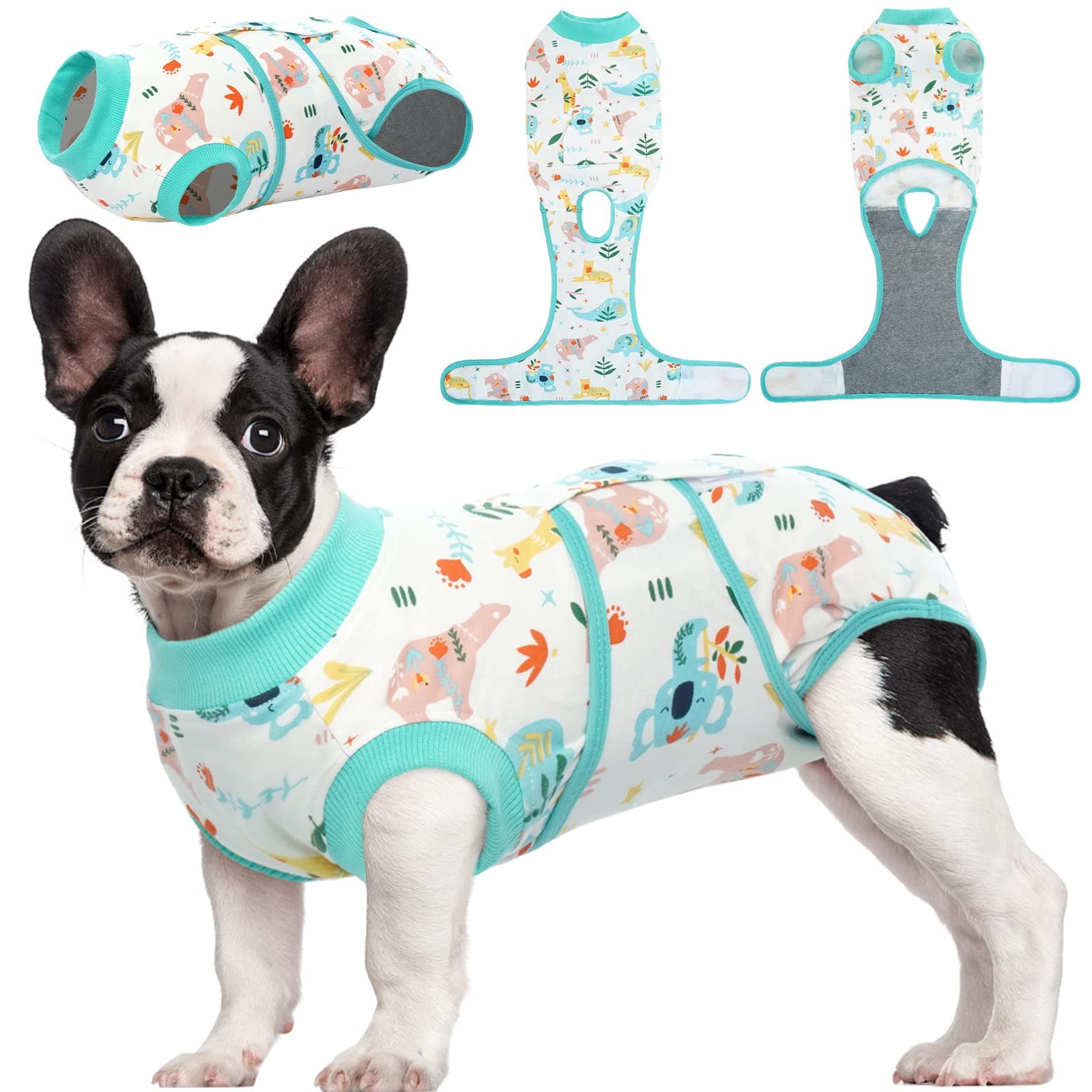 Kuoser Dog Recovery Suit Female, Dog Onesie for Surgery, Female Spay and Male Neuter Onesie for Post-Op Care, Prevent Licking Puppy Onesies