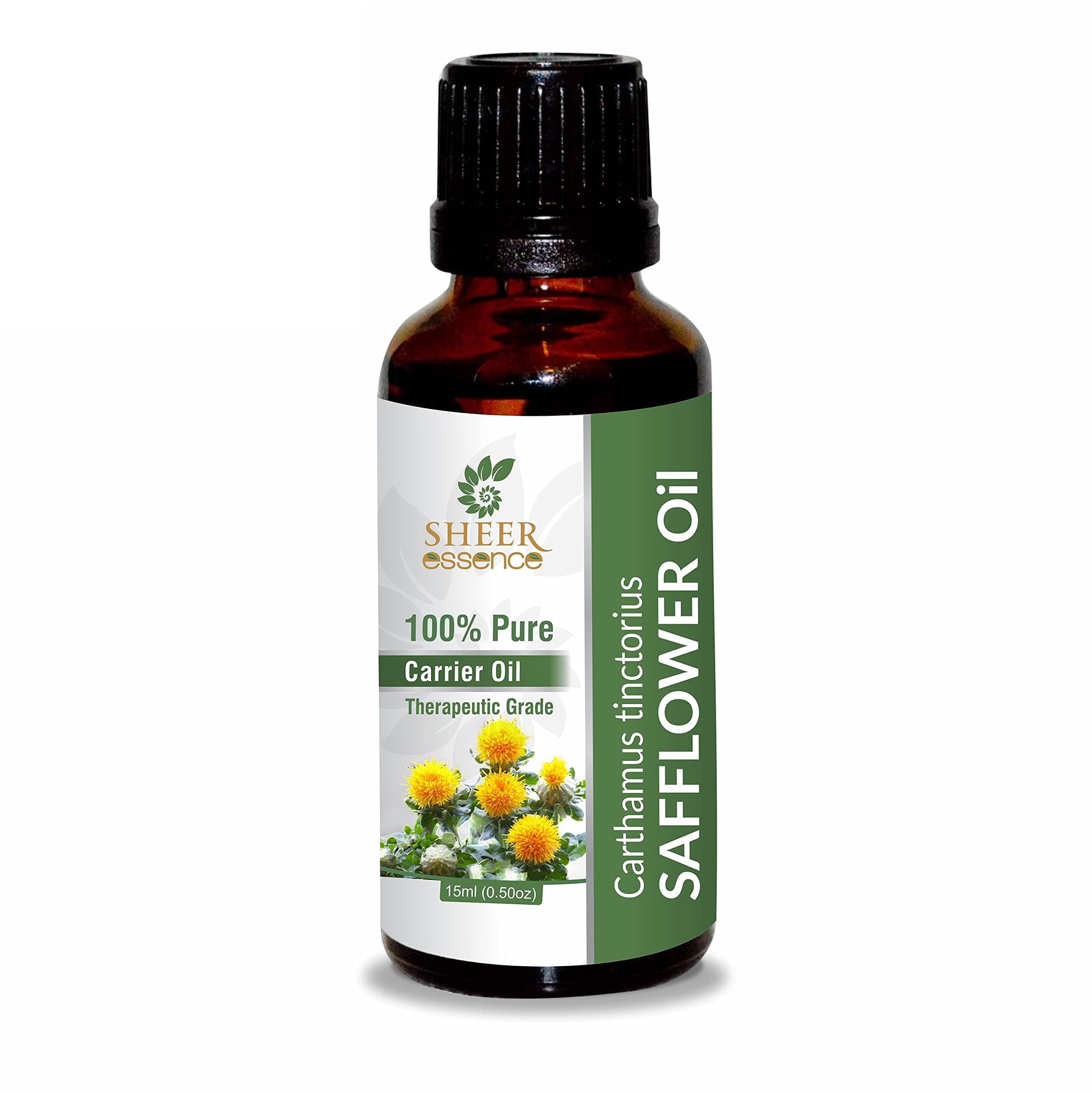 Safflower Oil -(Carthamus Tinctorius)- Carrier Oil 100% Pure Natural Undiluted Uncut Therapeutic Grade Oil 8.45 Fl.OZ
