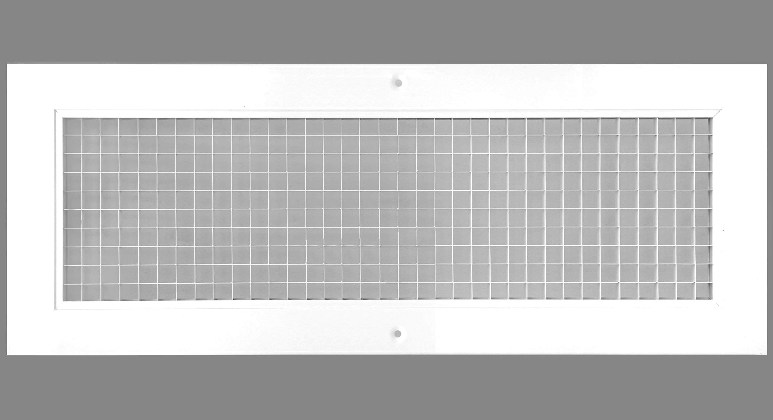 6" x 20" or 20" x 6" Cube Core Eggcrate Return Air Grille - Aluminum Rust Proof - HVAC Vent Duct Cover - White [Outer Dimensions: 7.75" x 21.75"]