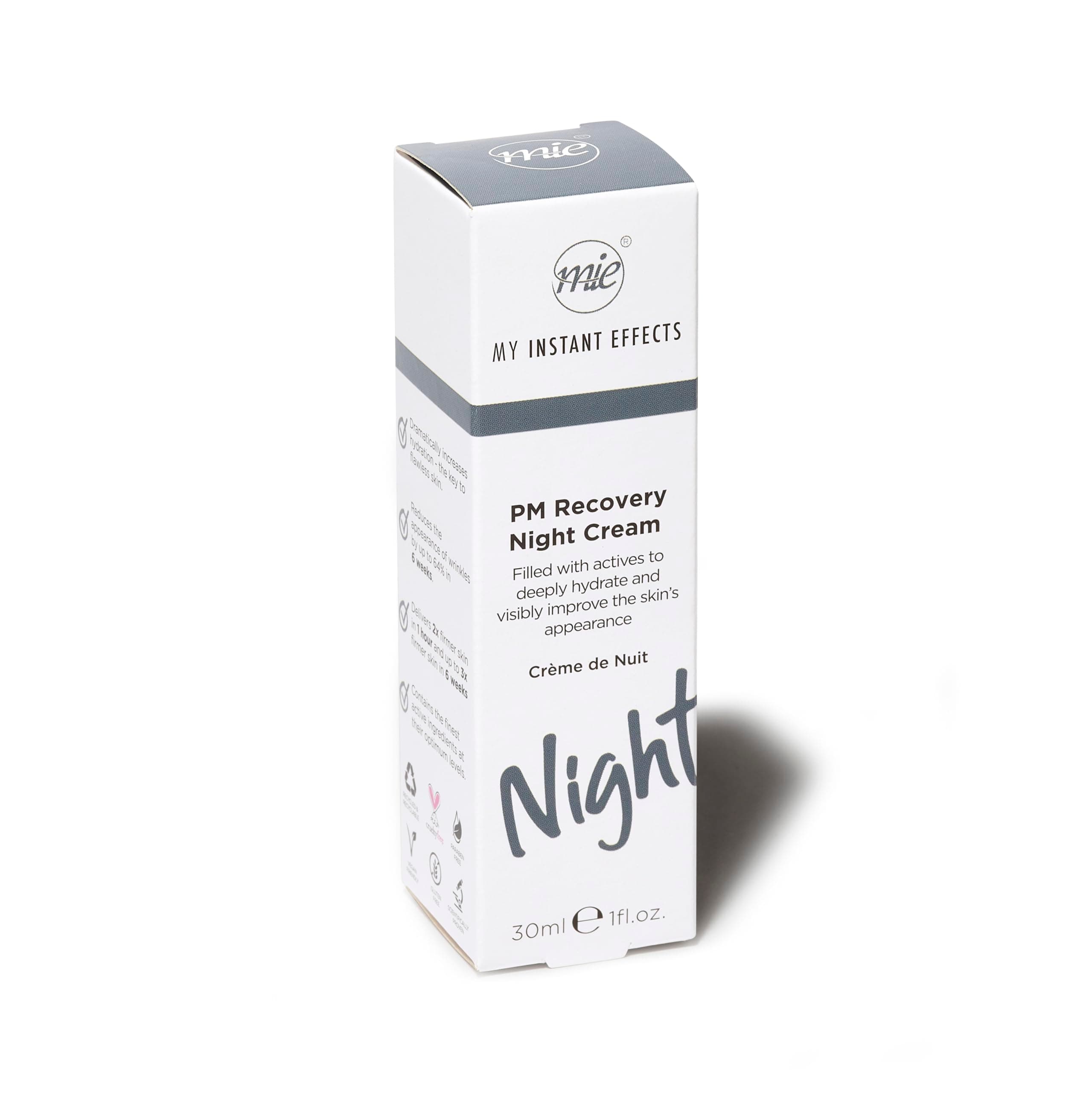 My Instant Effects PM Recovery Night Cream - Hydrating Face Moisturizer - Anti Aging Daily Facial Hydration - Smoothing Treatment For A Radiant Skin Finish - Firming Lotion Lifts And Repairs - 30 ML