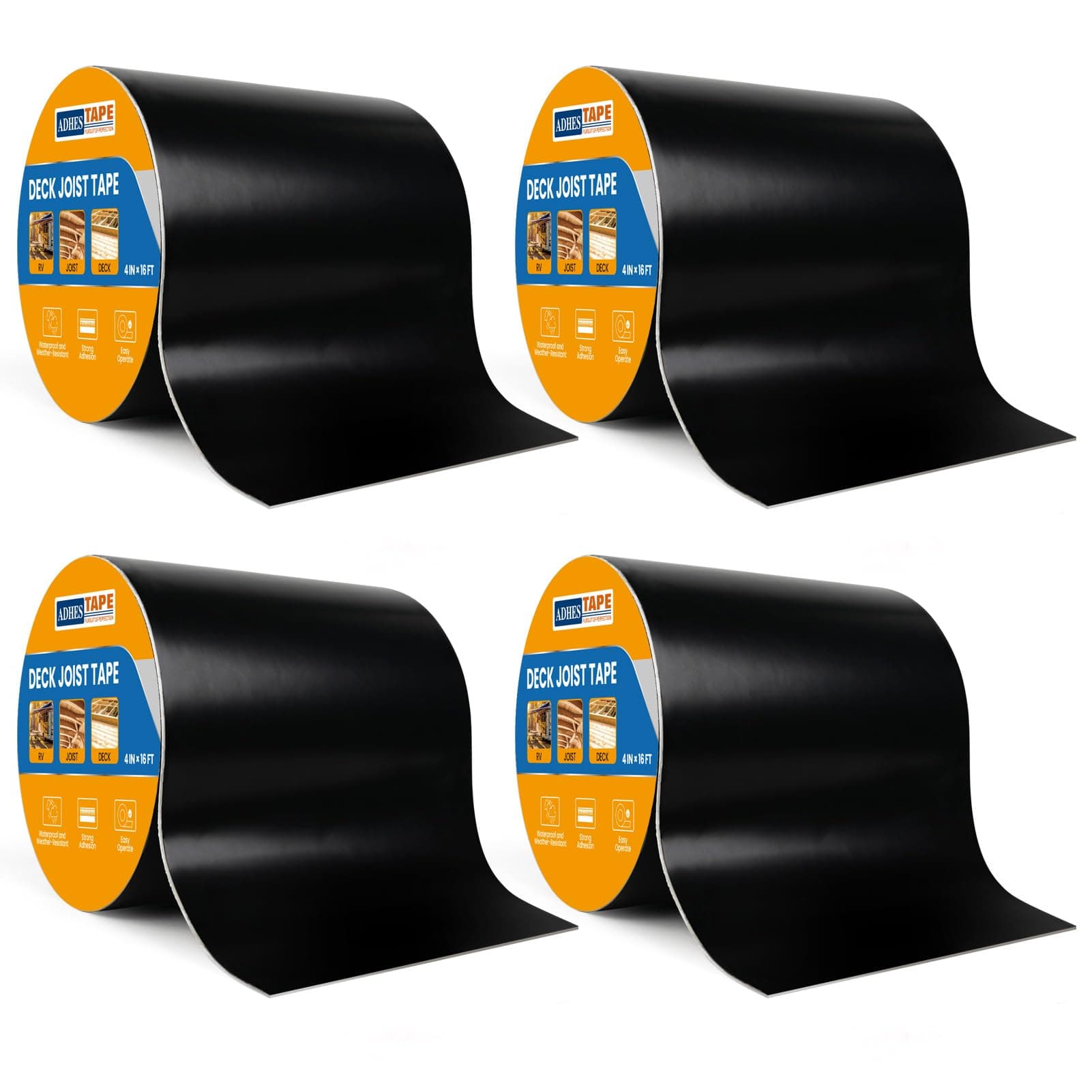 ADHES Deck Joist Tape, 4" x 16', 4 Rolls