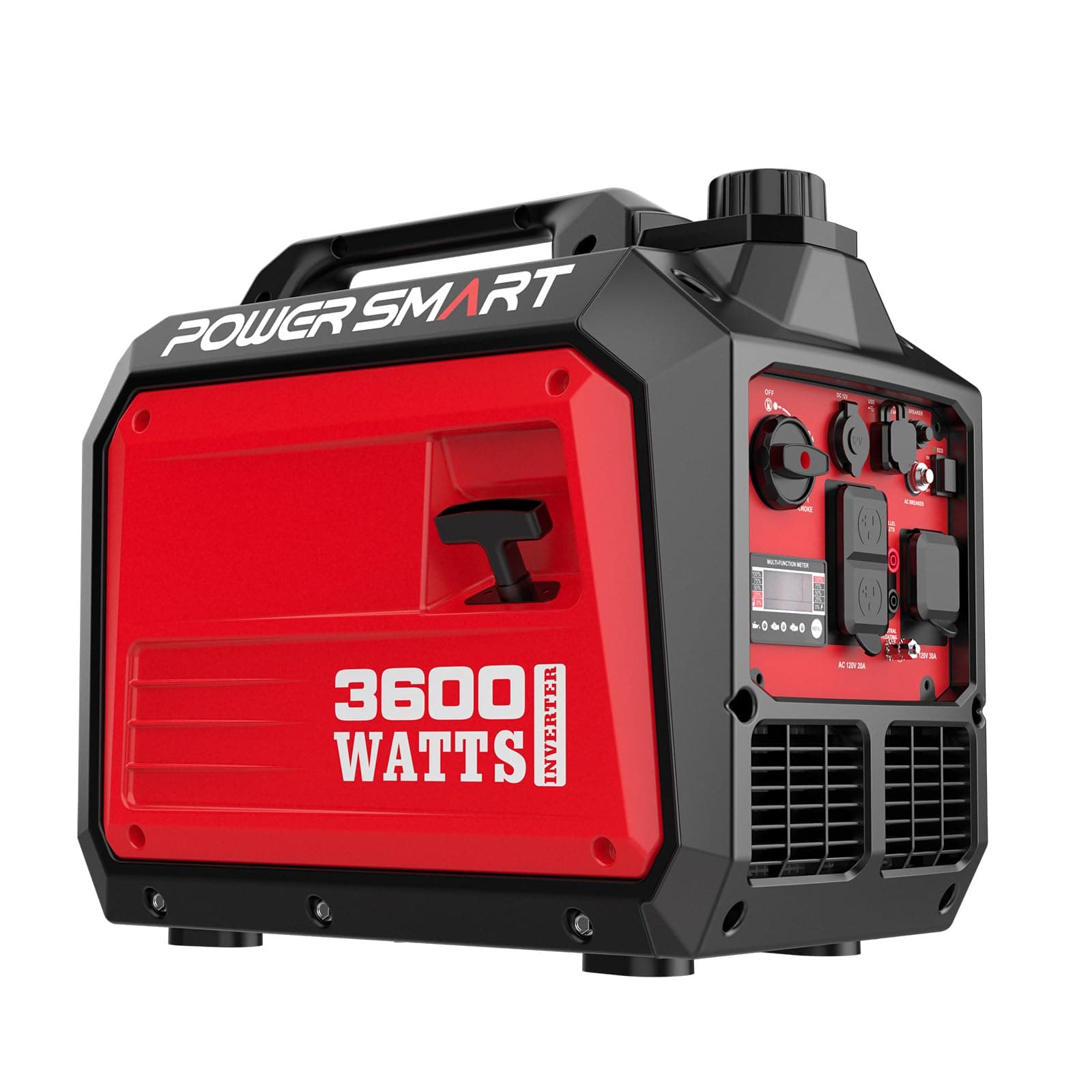 PowerSmart 3600-Watt Portable Inverter Generator with Quiet, RV-Ready 30A Outlets, Camping