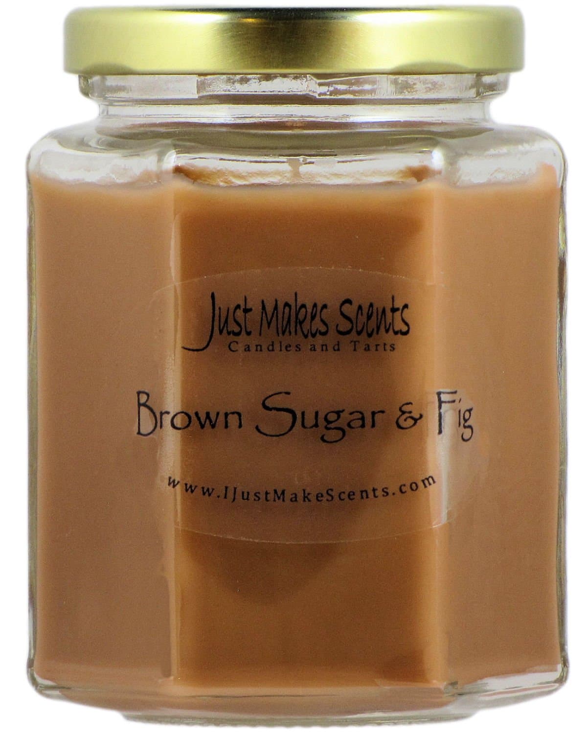 Brown Sugar & Fig Scented Blended Soy Candle by Just Makes Scents