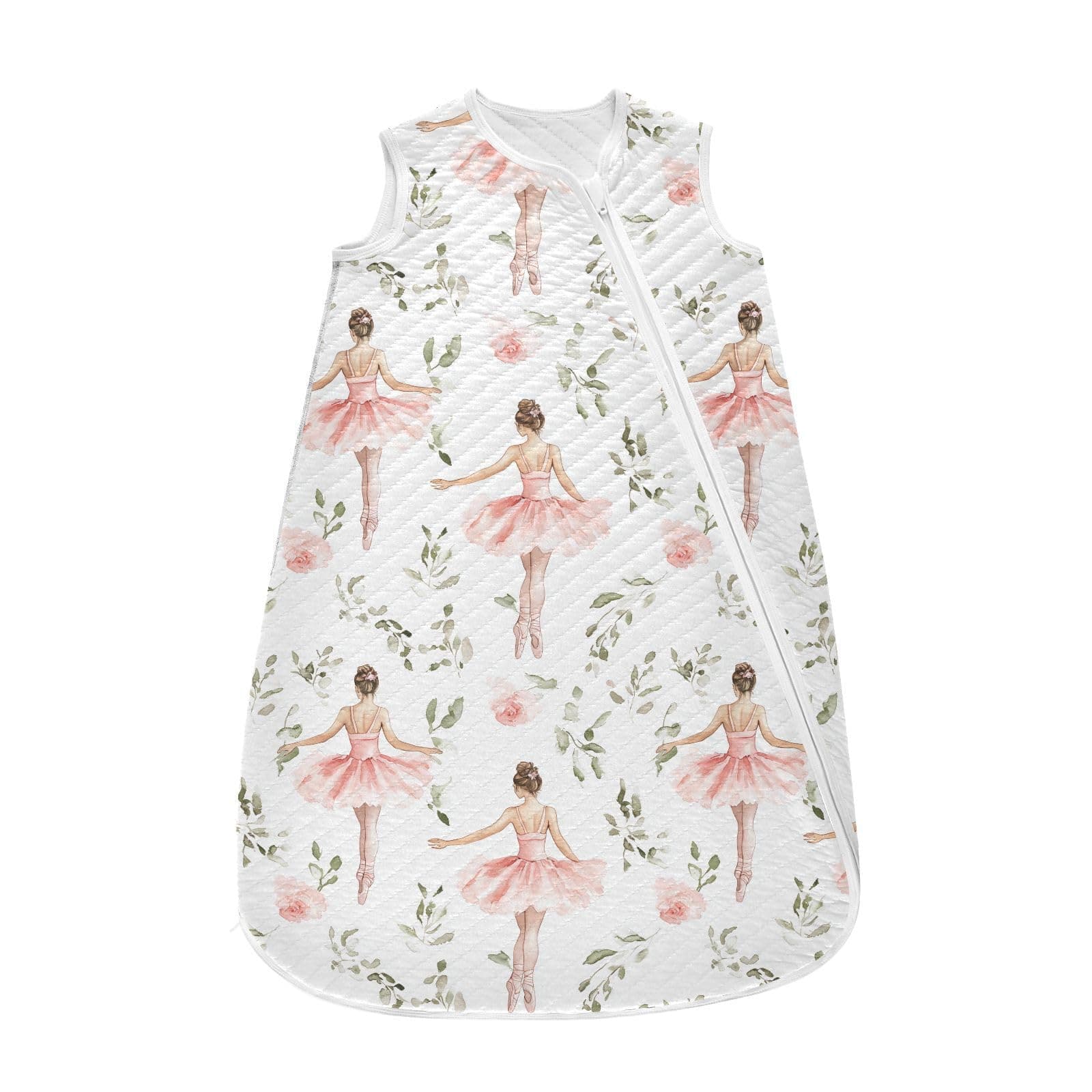 vvfelixl Beautiful Pink Ballet Baby Sleeping Bag Sleep Sack,Baby Wearable Blanket Sleep Suit for 0-6 Months