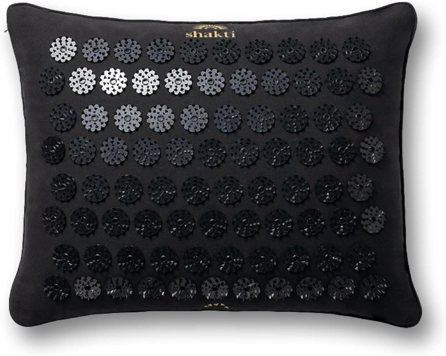 ShaktiMat Acupressure Pillow, Neck & Shoulder Relief, Premium Level 1 Black